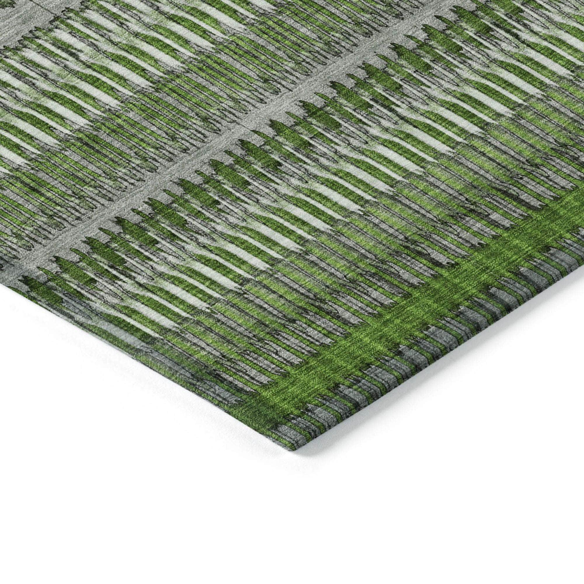 Machine Made ACN589 Green  Rugs #color_green 