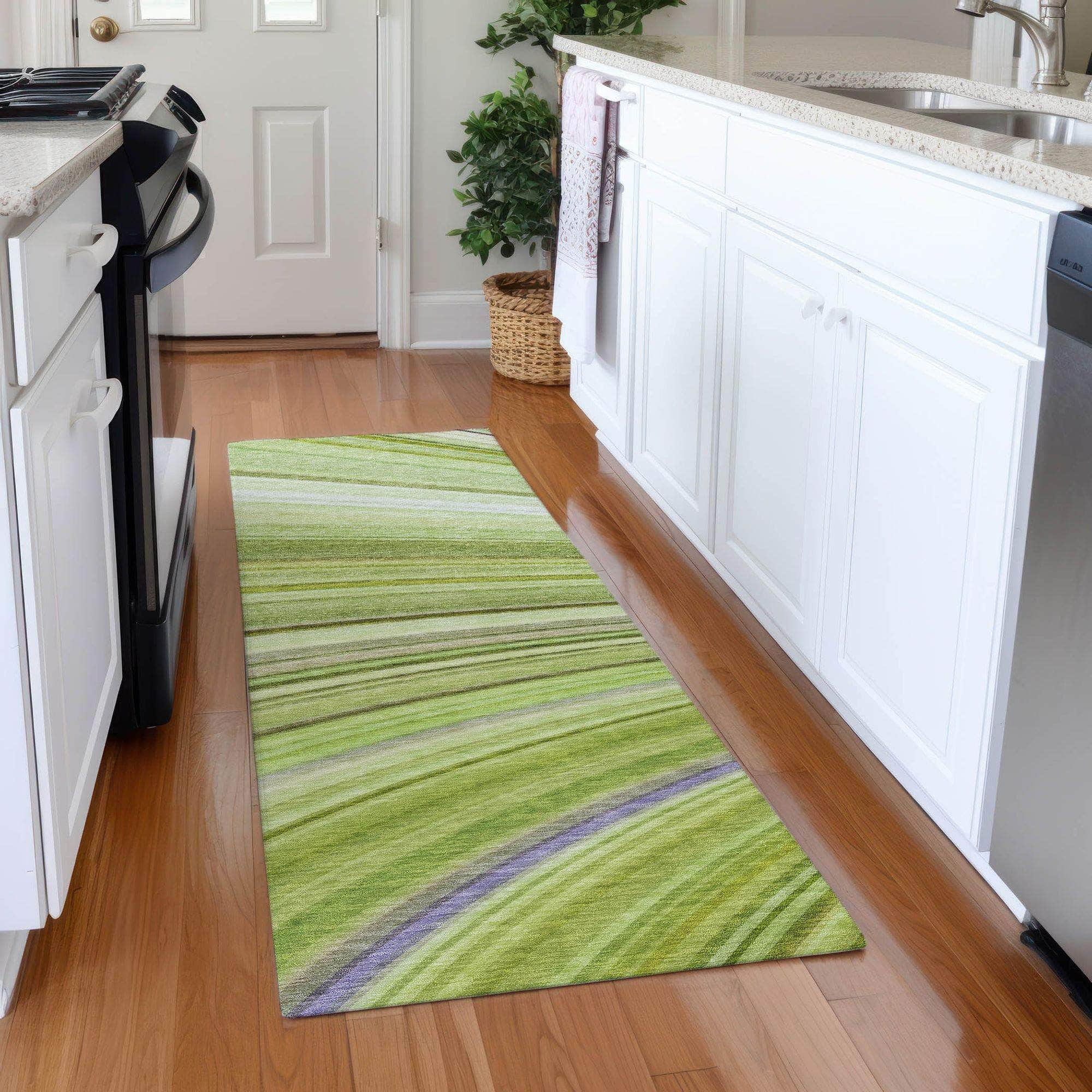 Machine Made ACN585 Aloe Green Rugs #color_aloe green