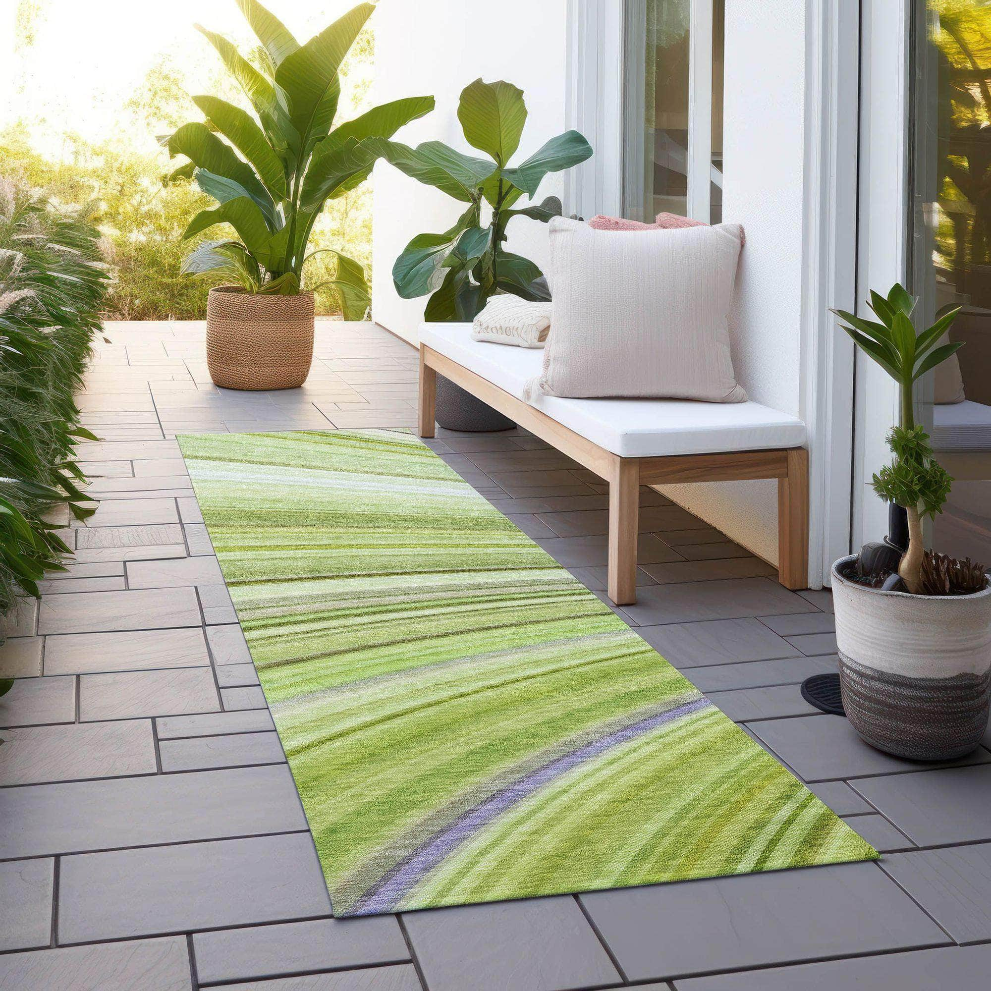 Machine Made ACN585 Aloe Green Rugs #color_aloe green