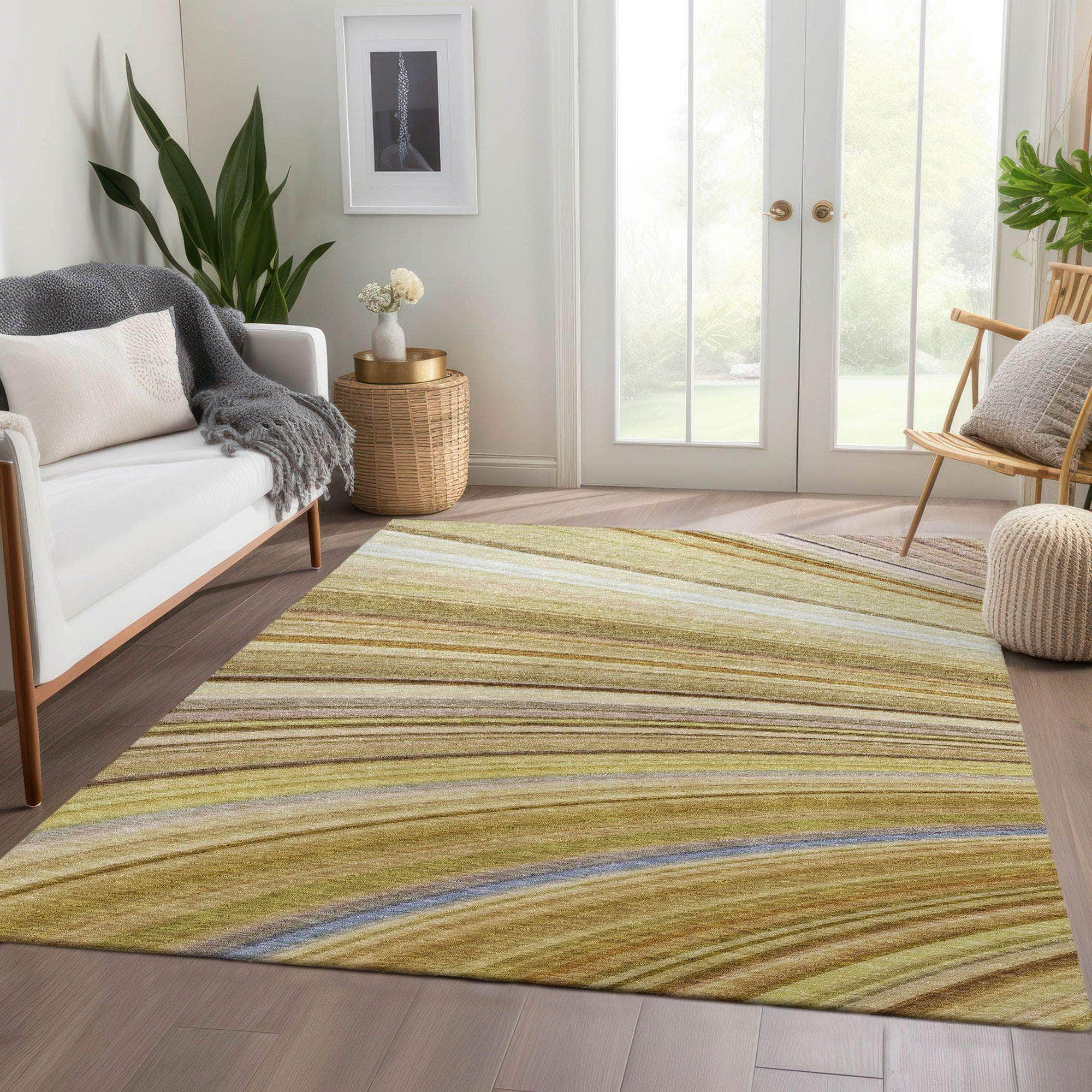 Machine Made ACN585 Beige Brown Rugs #color_beige brown