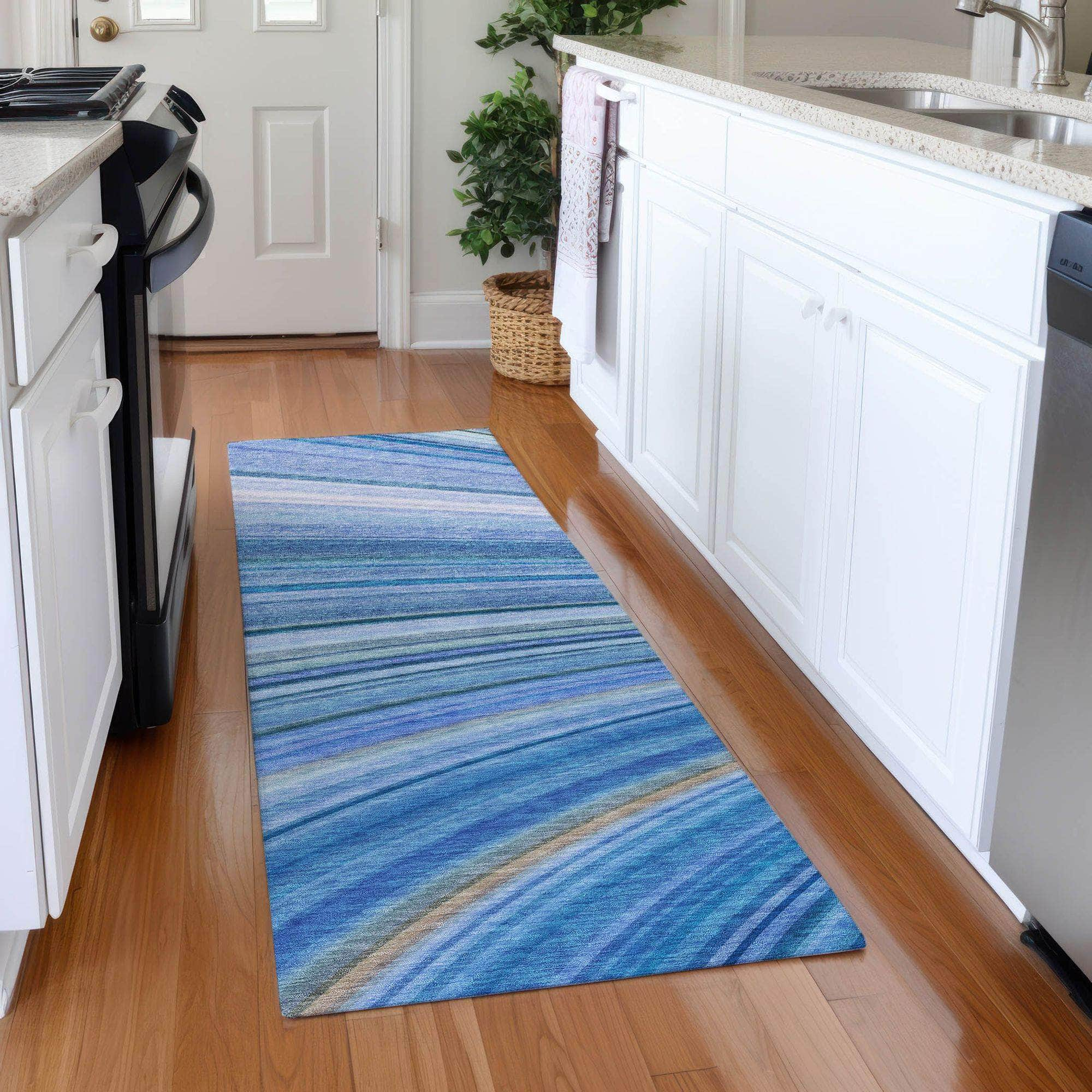 Machine Made ACN585 Blue  Rugs #color_blue 