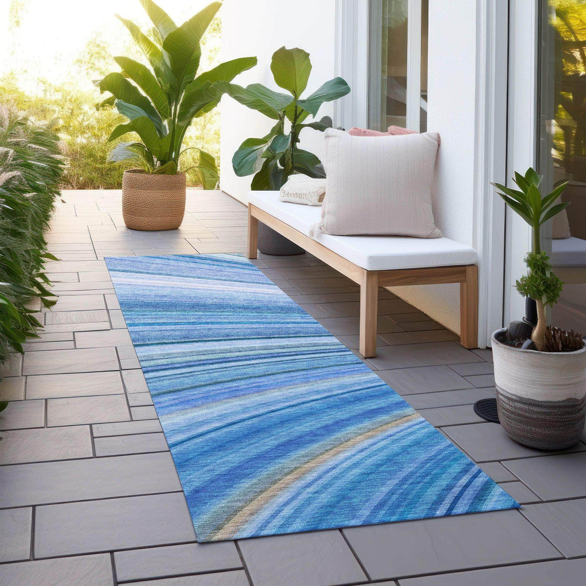 Machine Made ACN585 Blue  Rugs #color_blue 