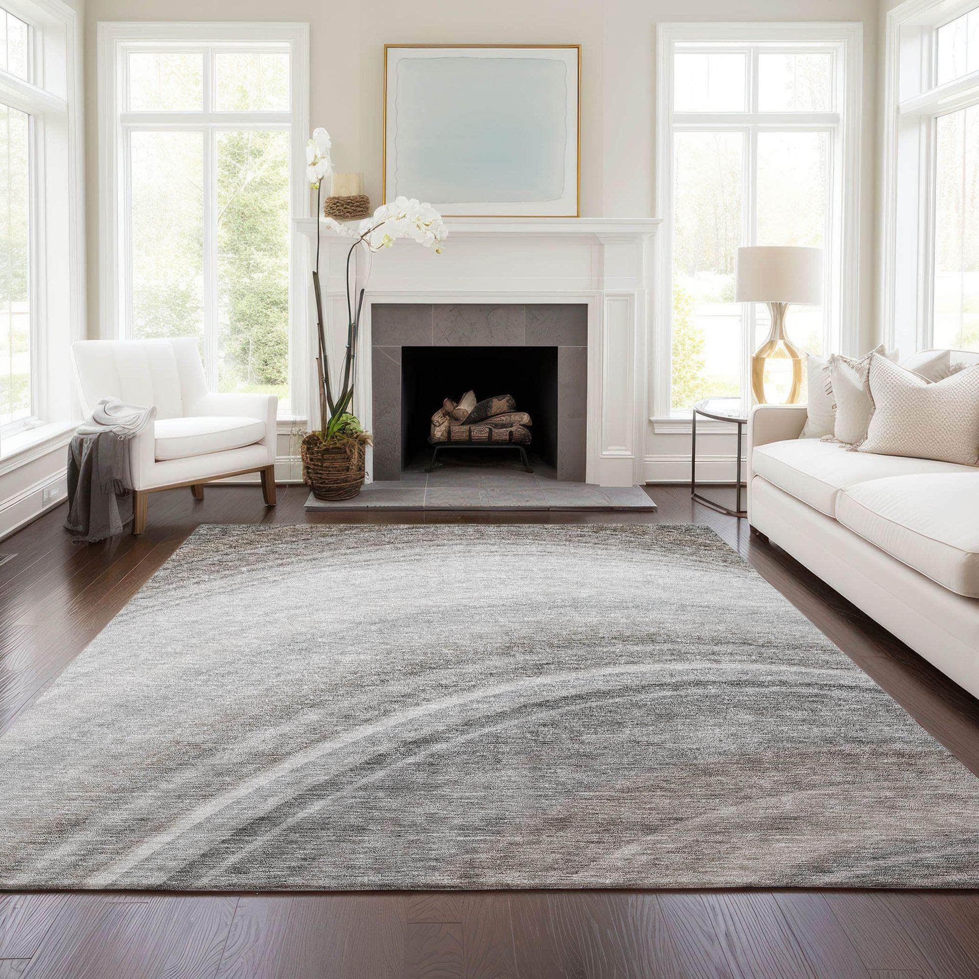 Machine Made ACN584 Gray  Rugs #color_gray 