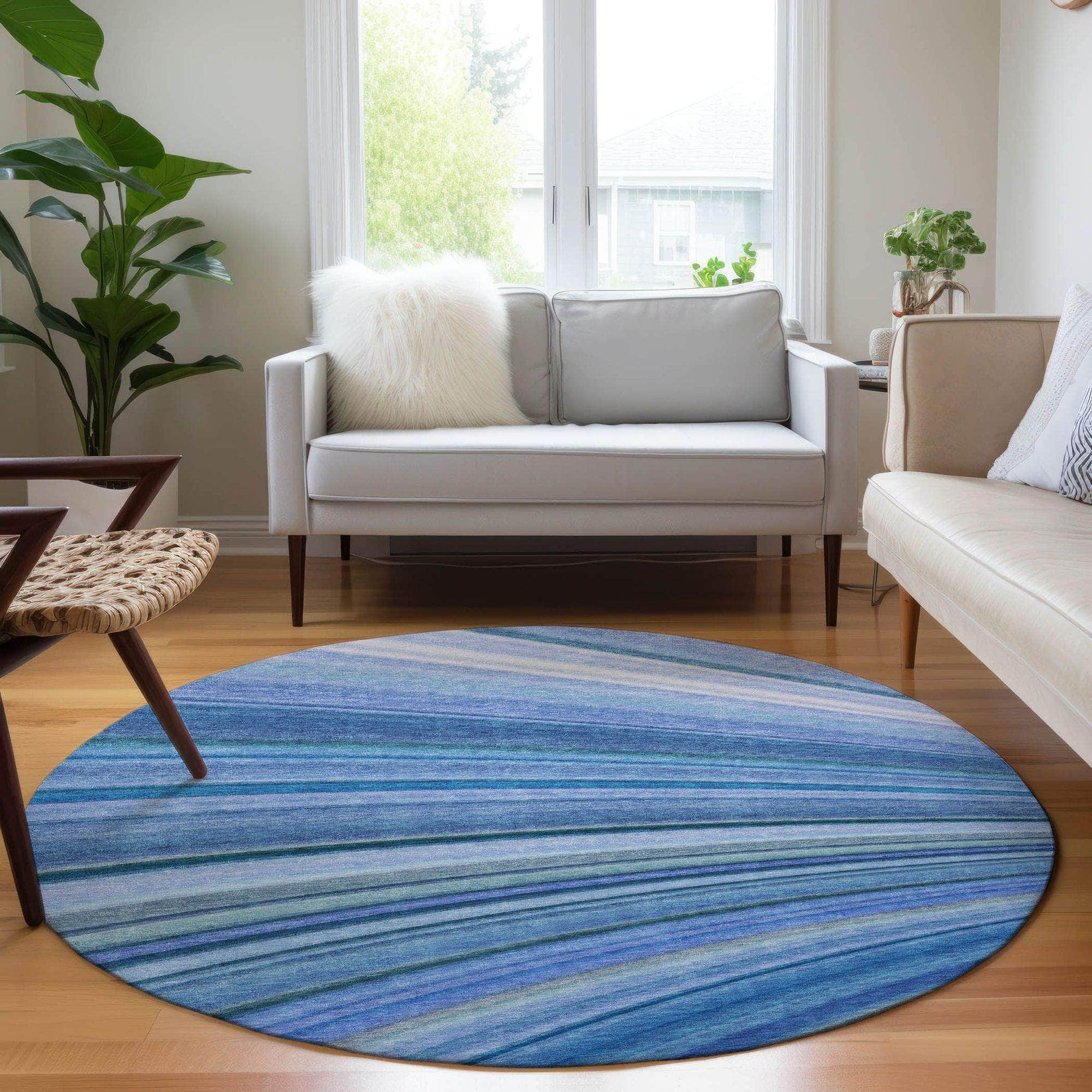 Machine Made ACN585 Blue  Rugs #color_blue 