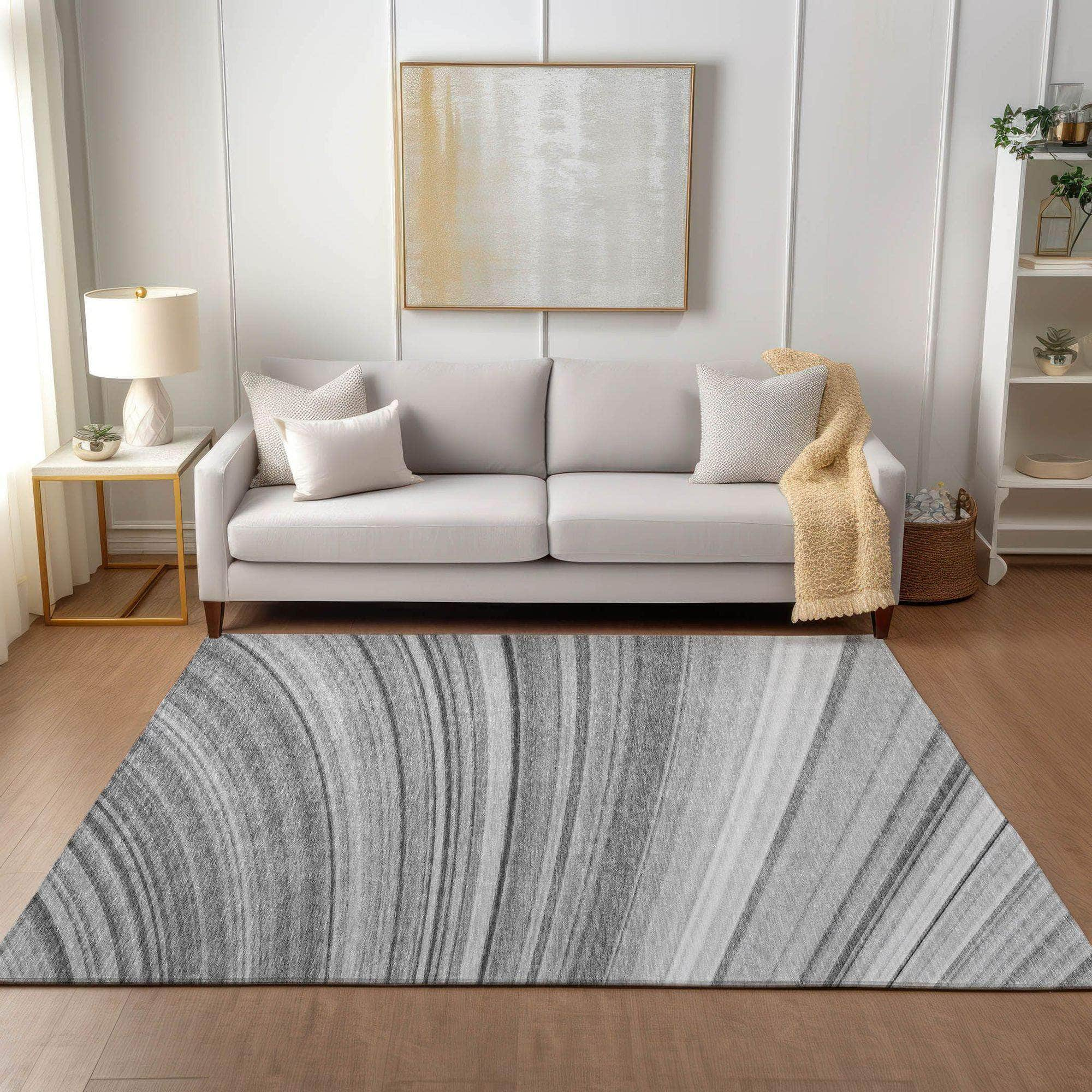 Machine Made ACN585 Gray  Rugs #color_gray 