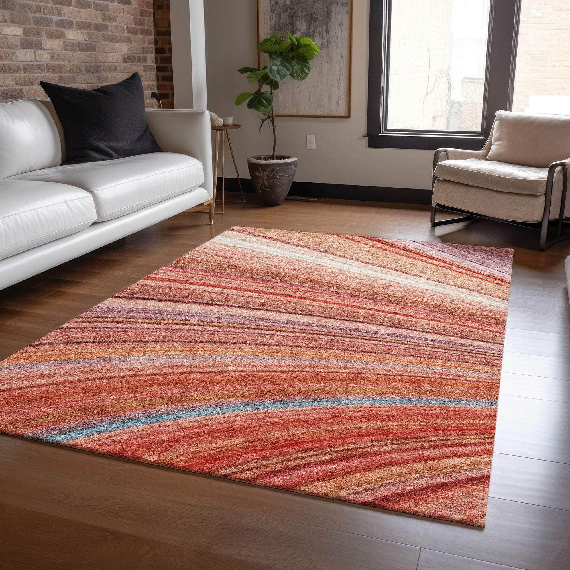 Machine Made ACN585 Terracotta Orange Rugs #color_terracotta orange