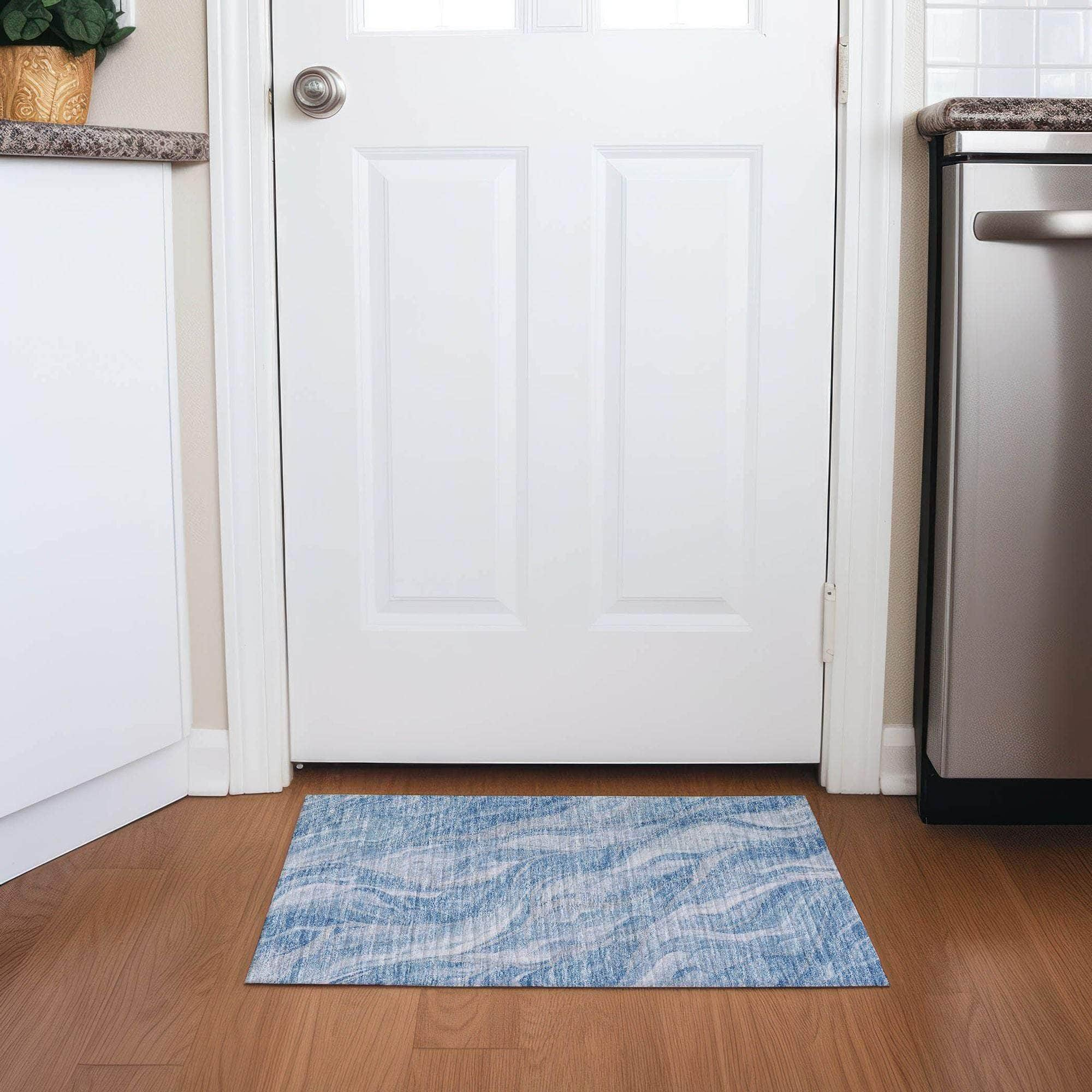 Machine Made ACN720 Blue  Rugs #color_blue 