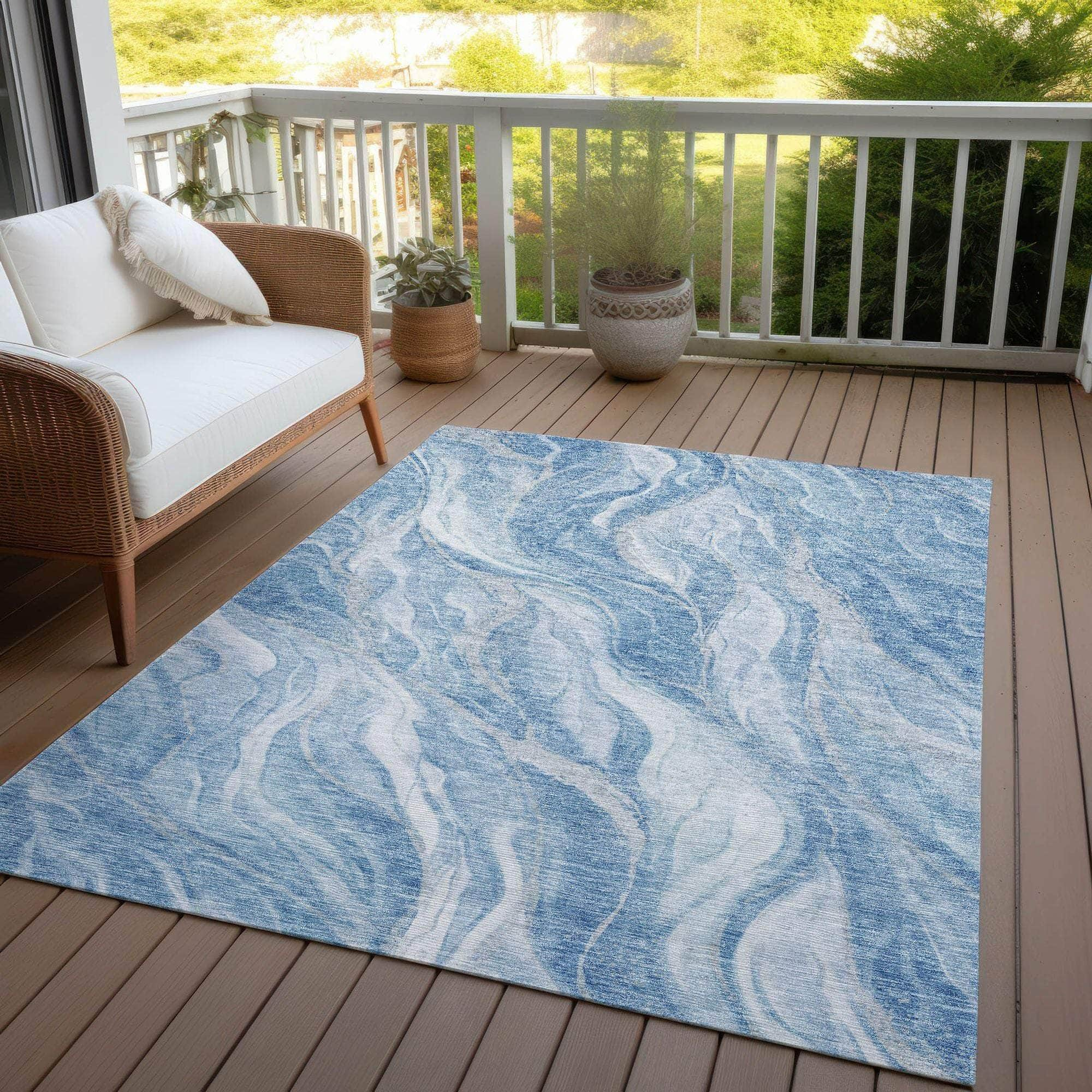 Machine Made ACN720 Blue  Rugs #color_blue 