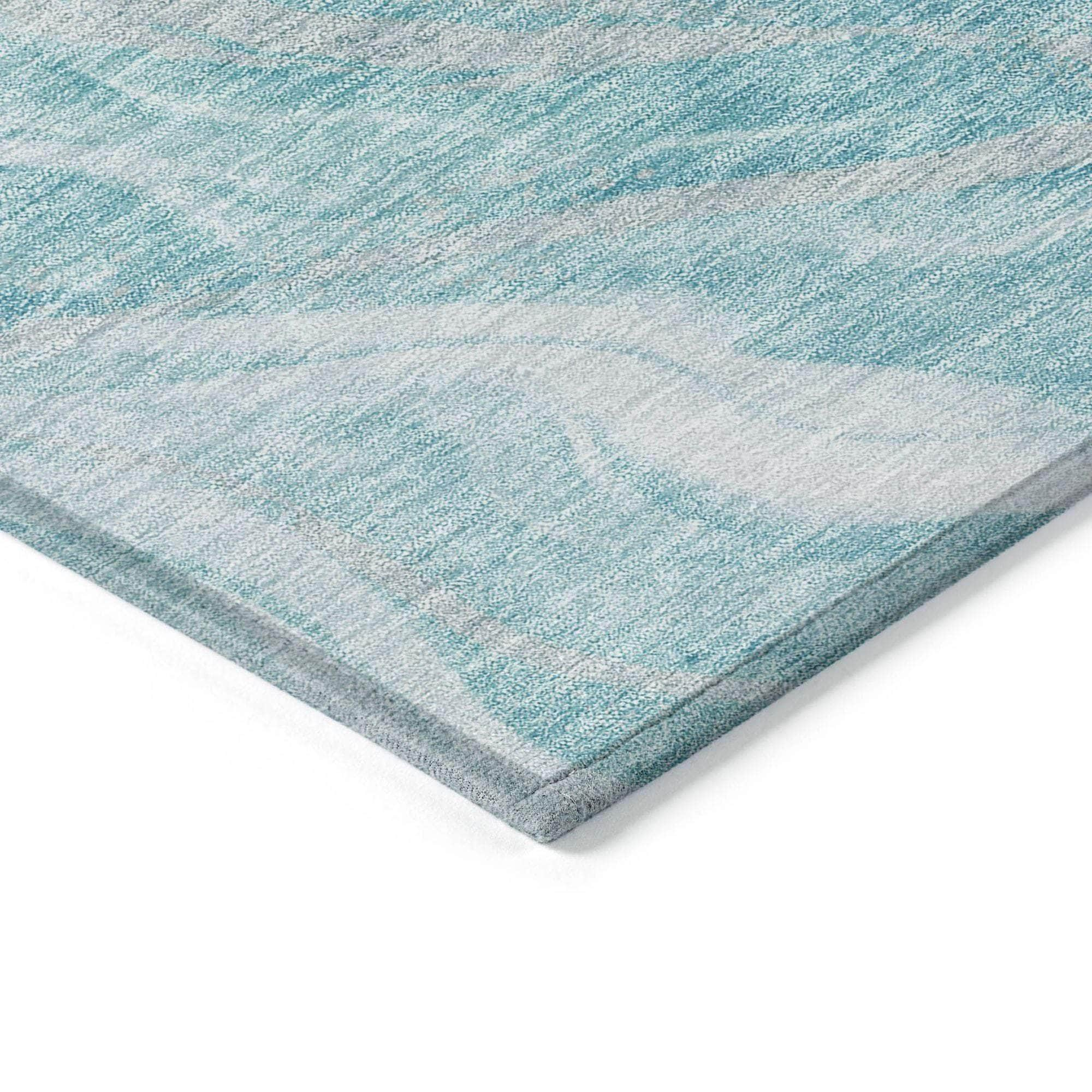 Machine Made ACN720 Teal  Rugs #color_teal 