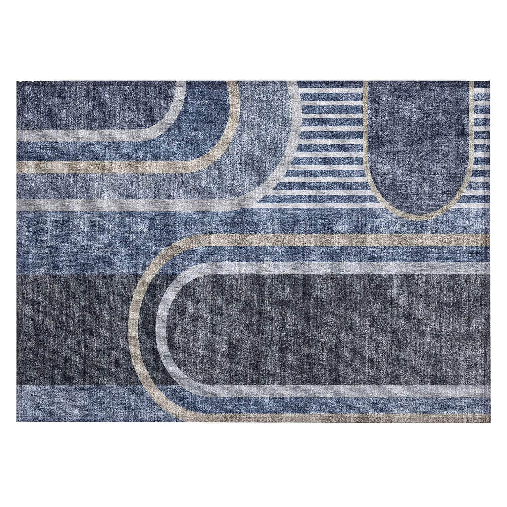 Machine Made ACN532 Navy Blue Rugs #color_navy blue