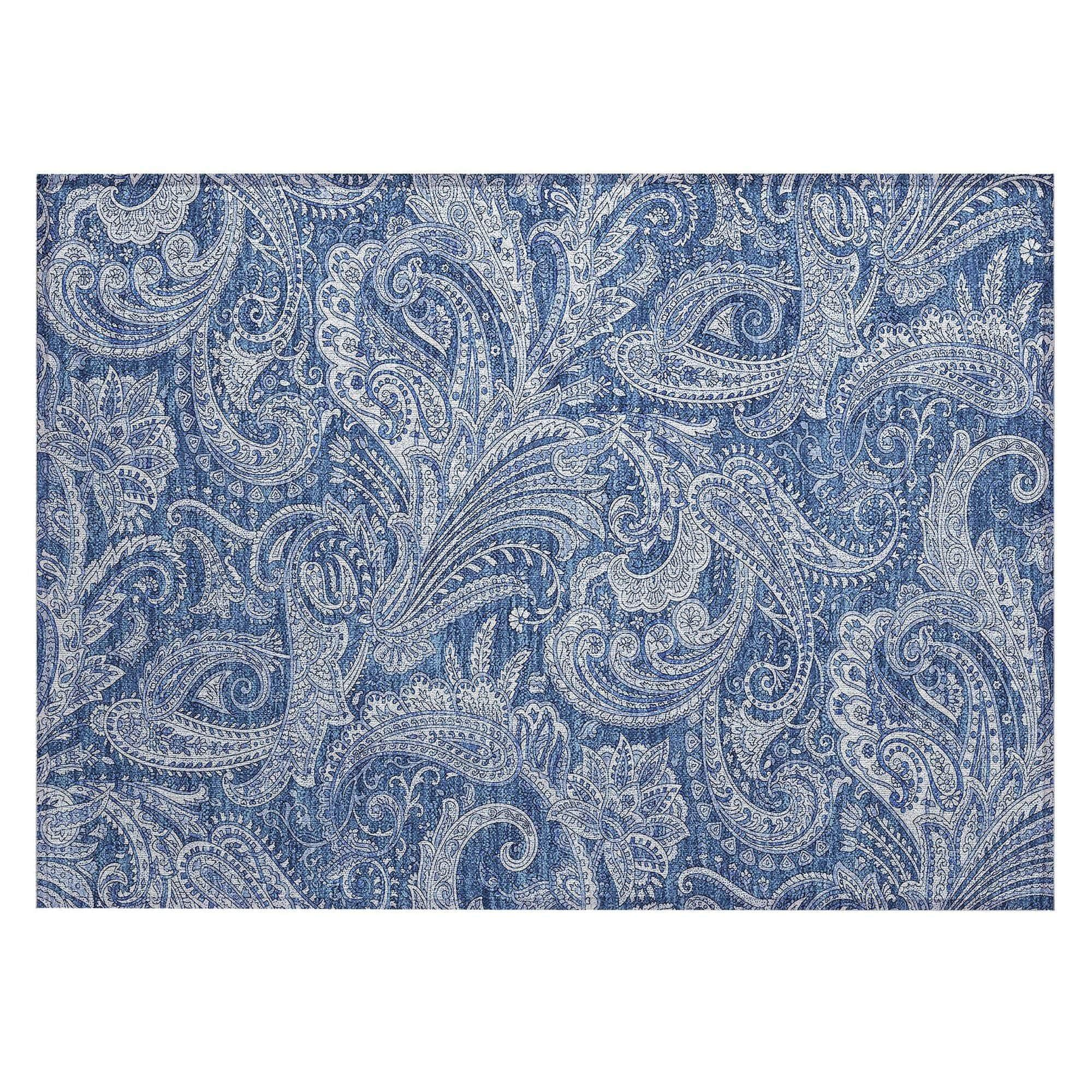 Machine Made ACN654 Navy Blue Rugs #color_navy blue