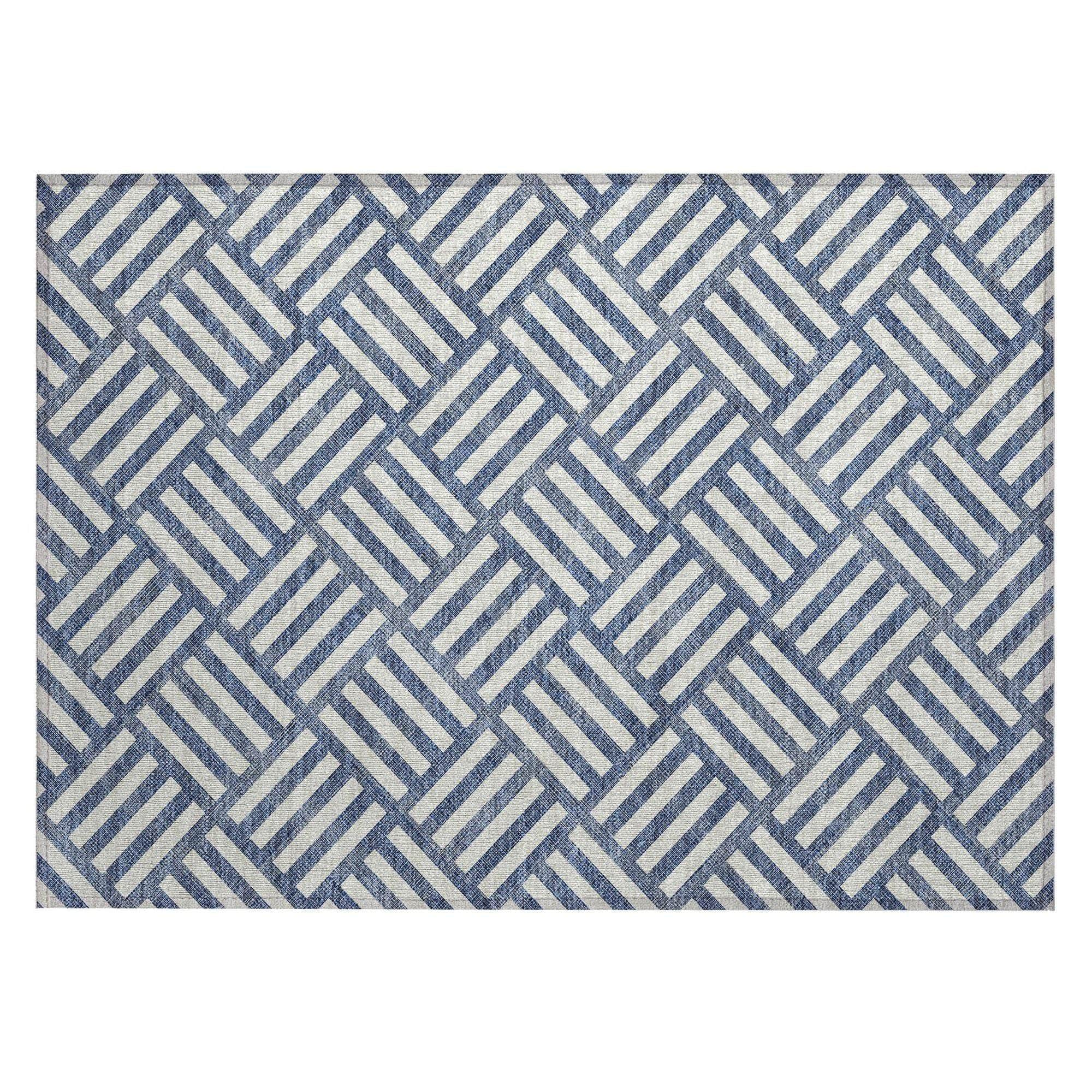 Machine Made ACN620 Navy Blue Rugs #color_navy blue