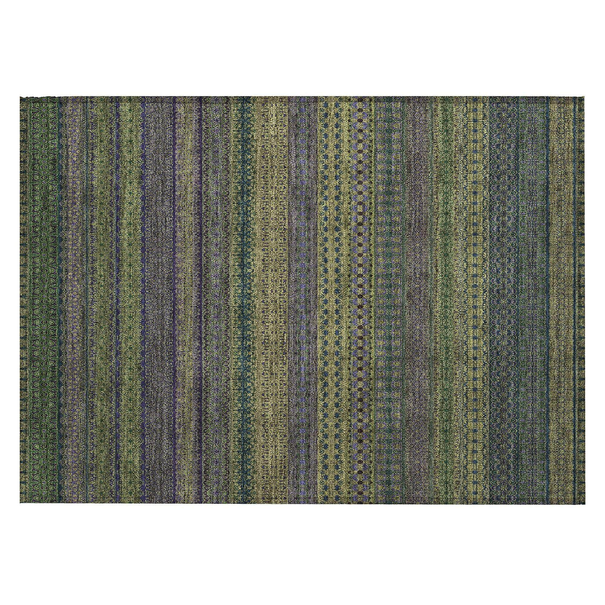 Machine Made ACN527 Olive Green Rugs #color_olive green