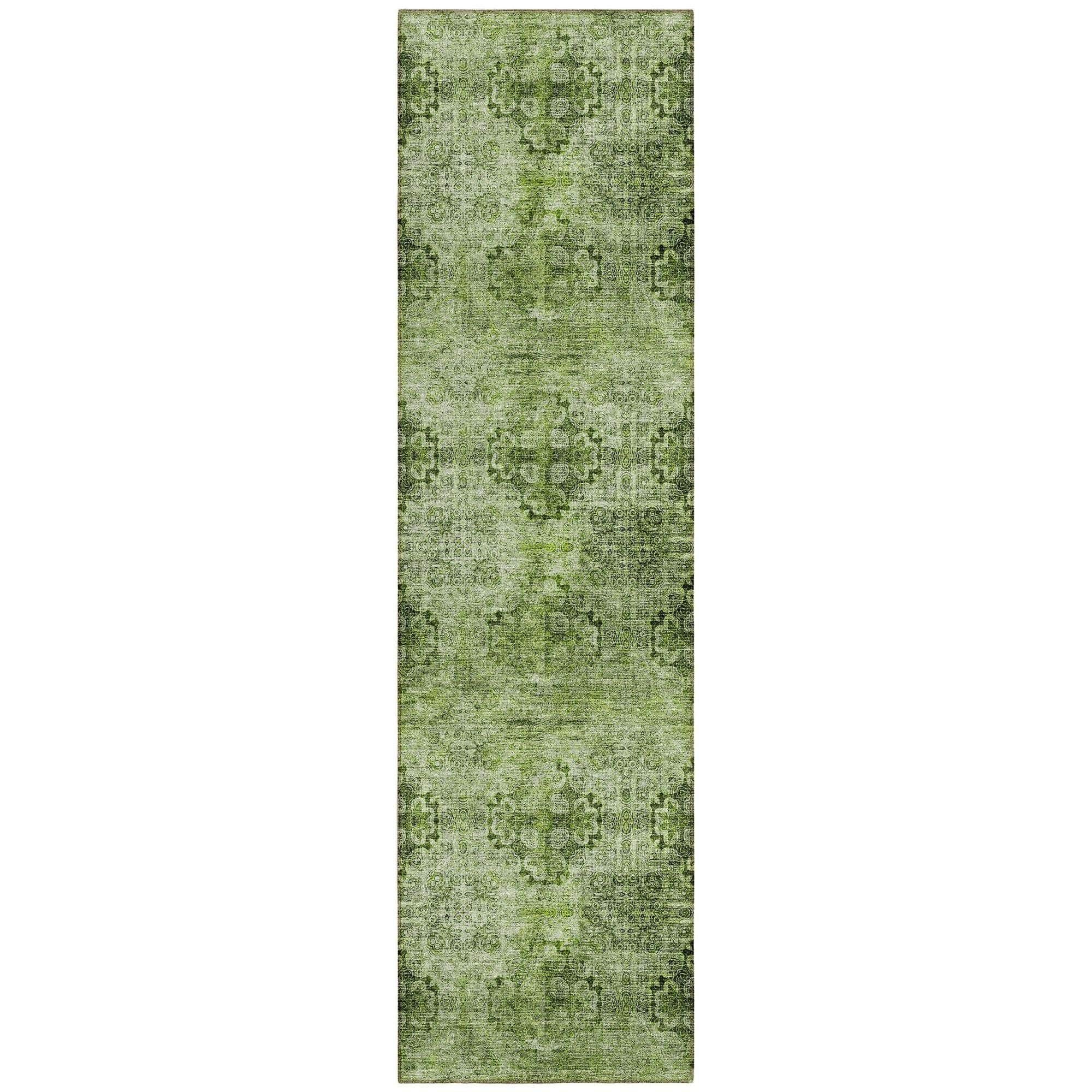 Machine Made ACN557 Olive Green Rugs #color_olive green