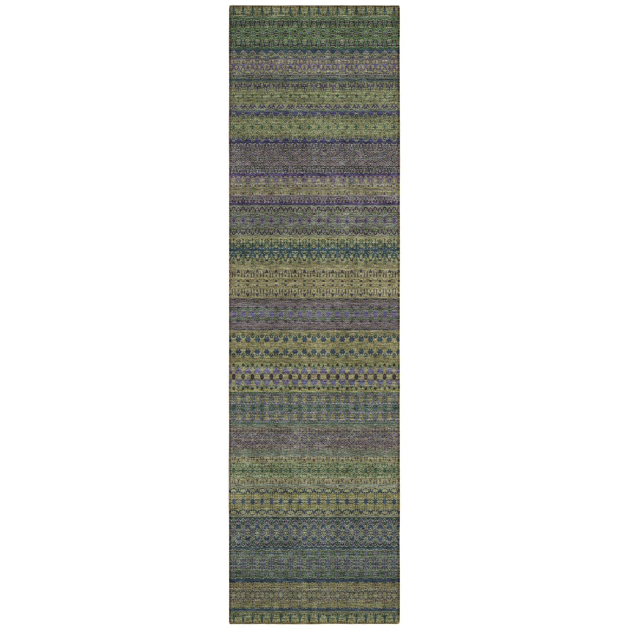 Machine Made ACN527 Olive Green Rugs #color_olive green