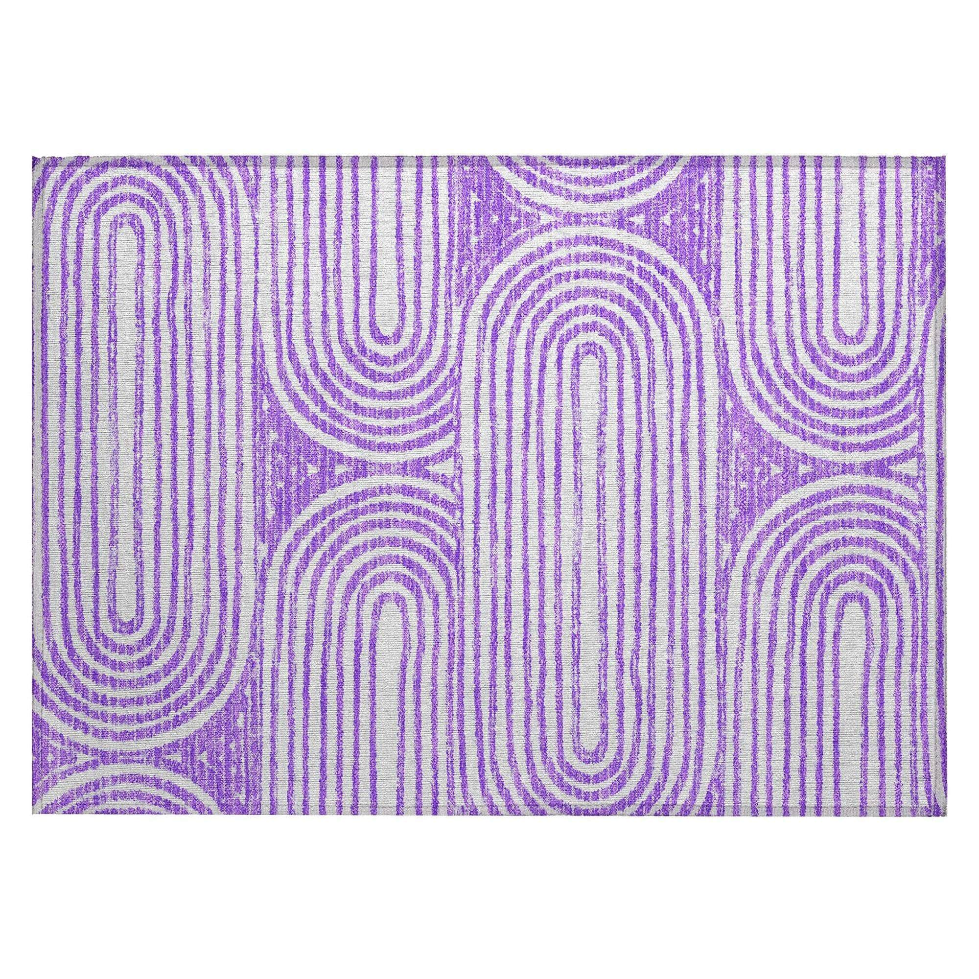 Machine Made ACN540 Purple  Rugs #color_purple 