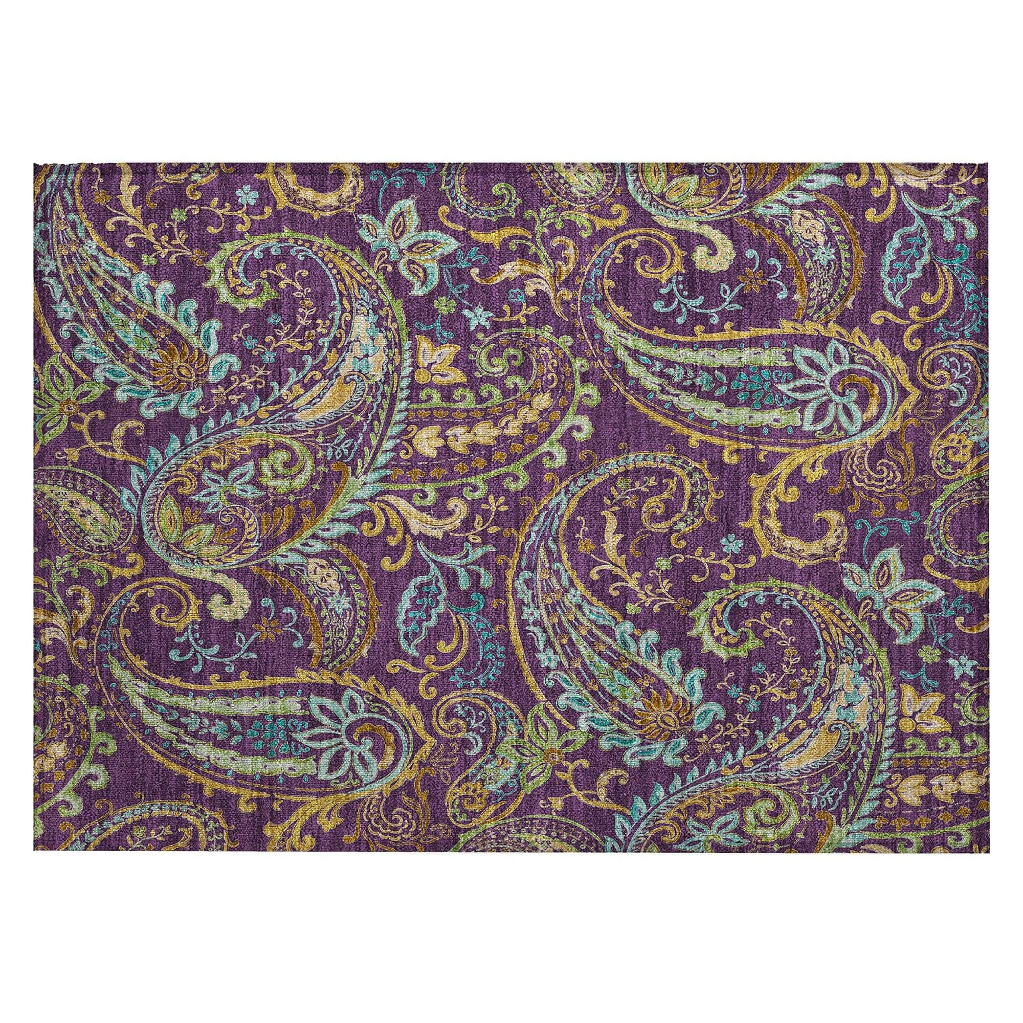 Machine Made ACN533 Purple  Rugs #color_purple 