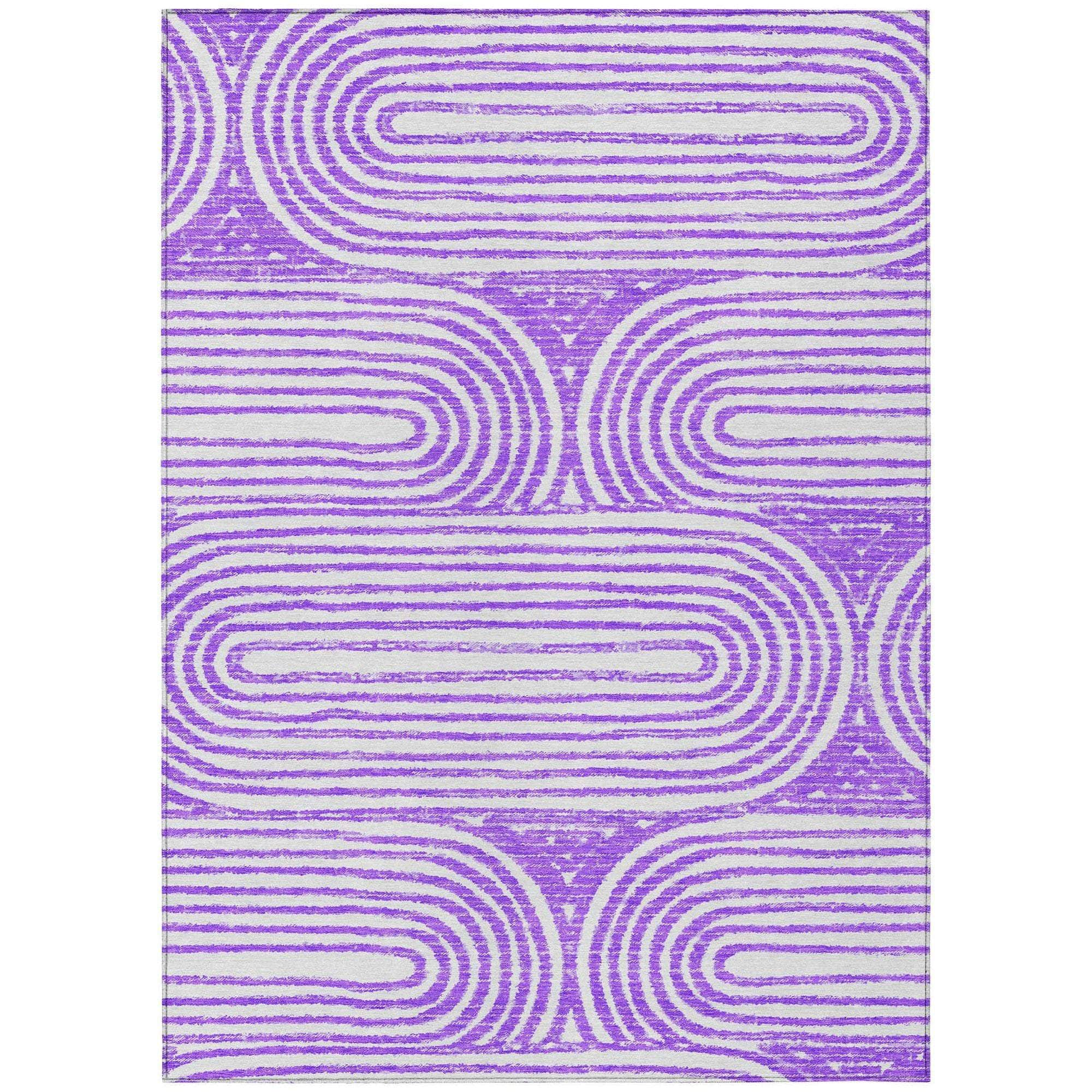 Machine Made ACN540 Purple  Rugs #color_purple 