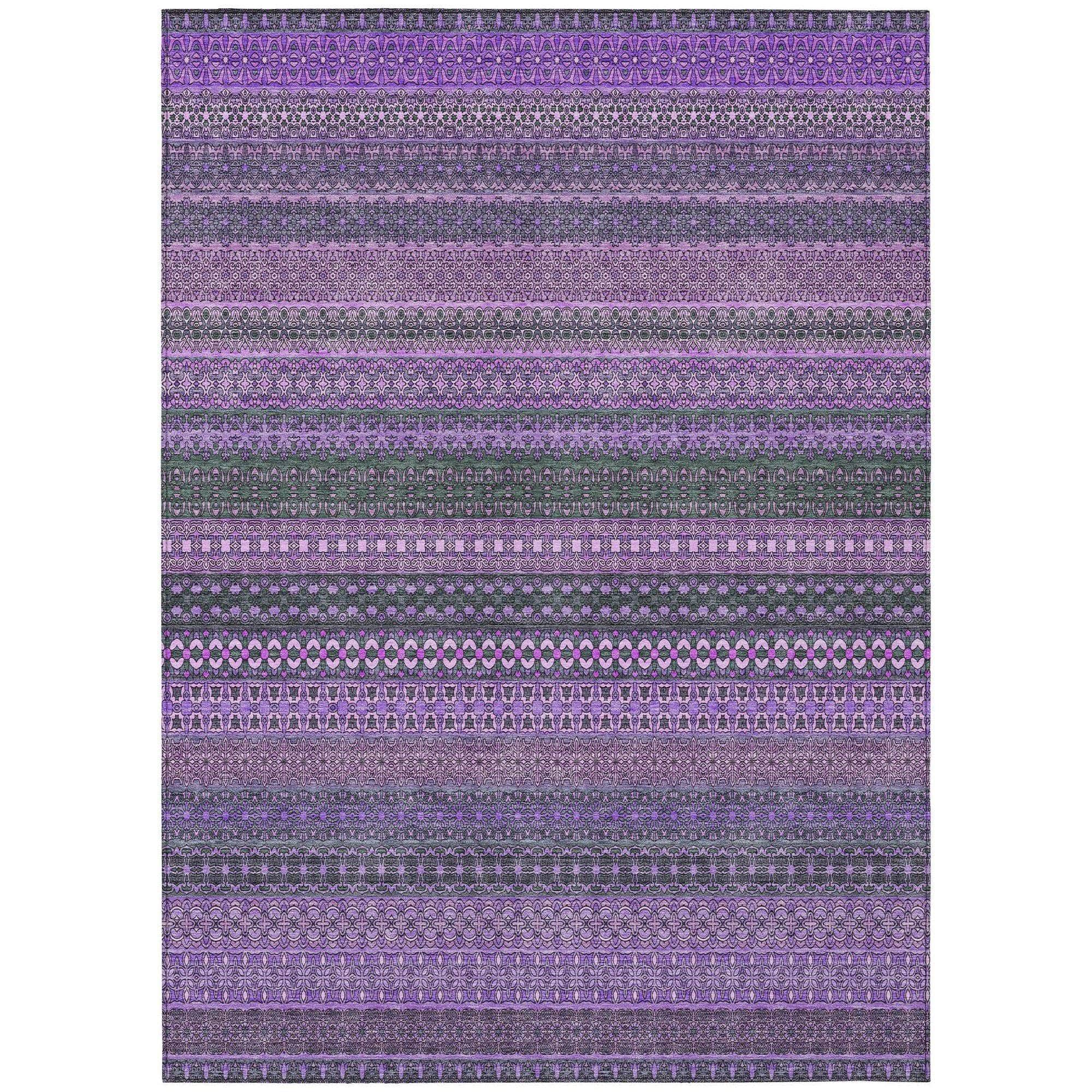 Machine Made ACN527 Purple  Rugs #color_purple 