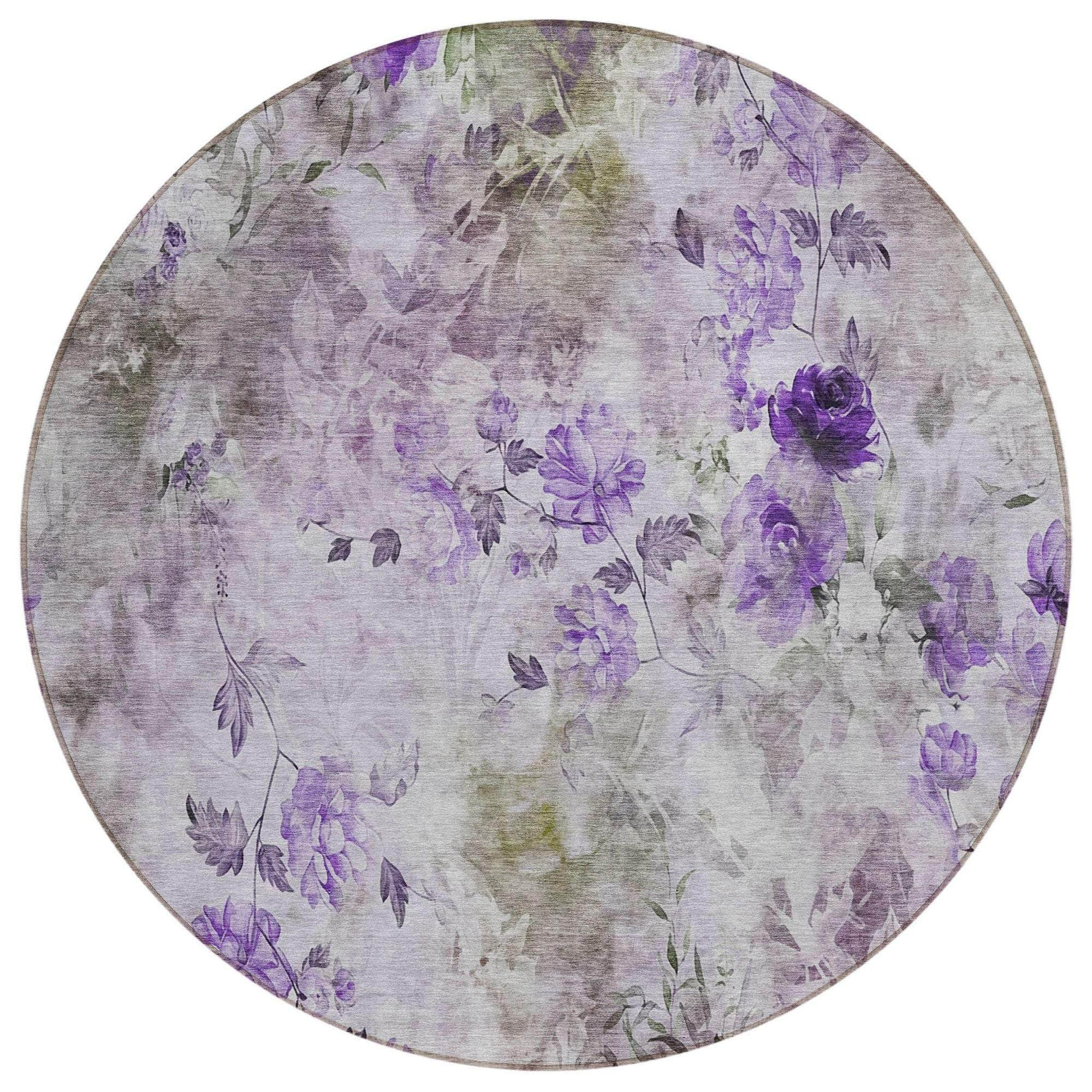 Machine Made ACN724 Purple  Rugs #color_purple 