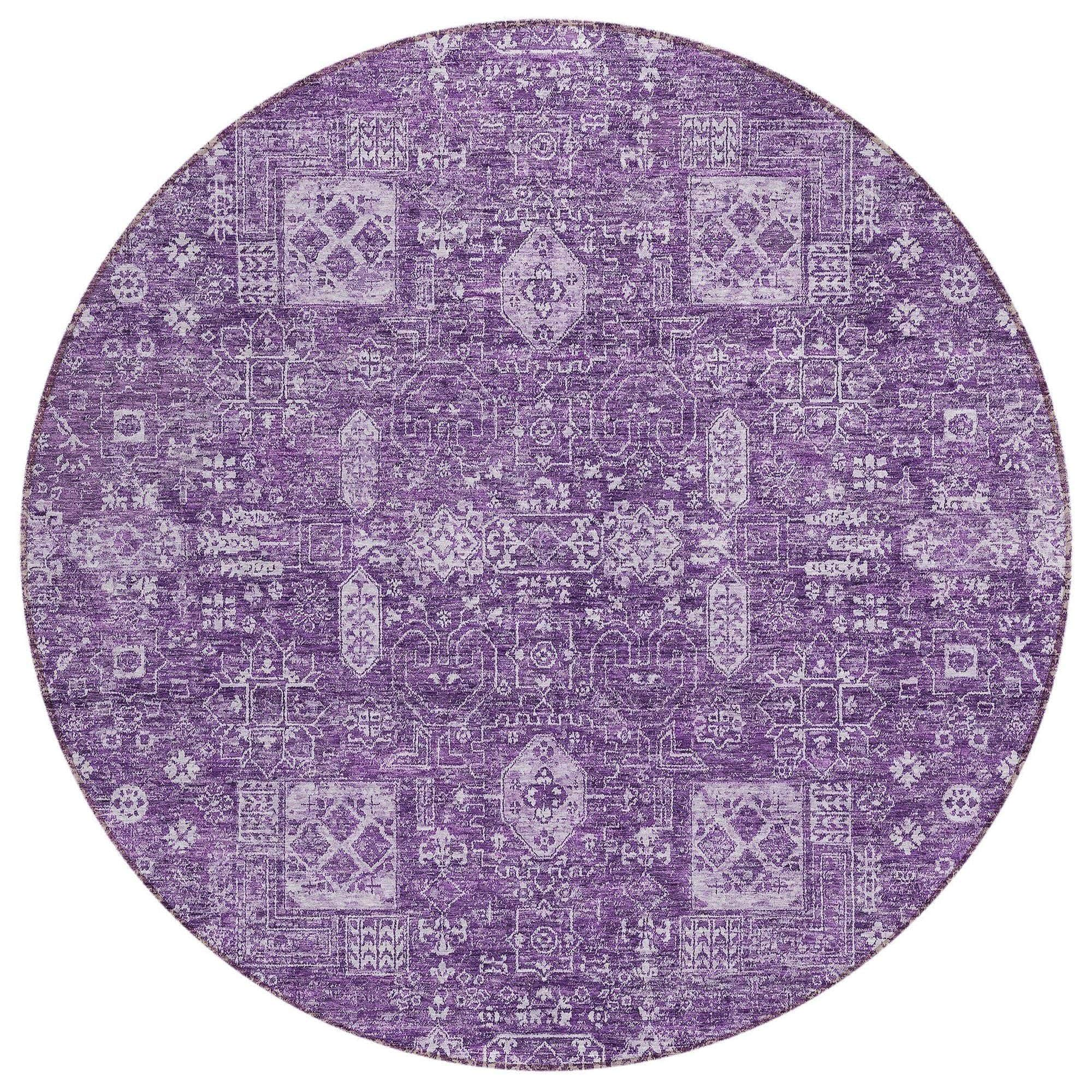 Machine Made ACN637 Purple  Rugs #color_purple 