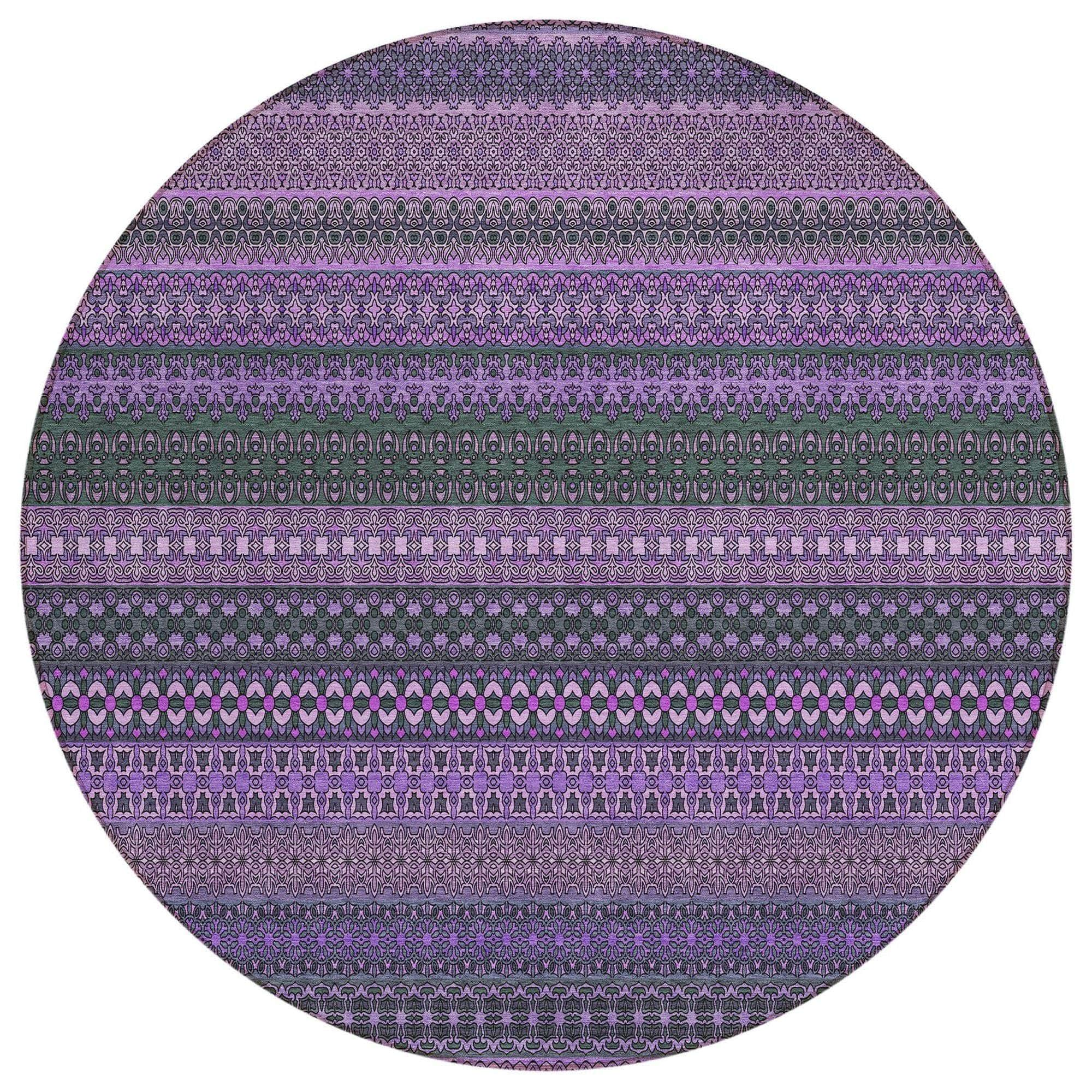 Machine Made ACN527 Purple  Rugs #color_purple 