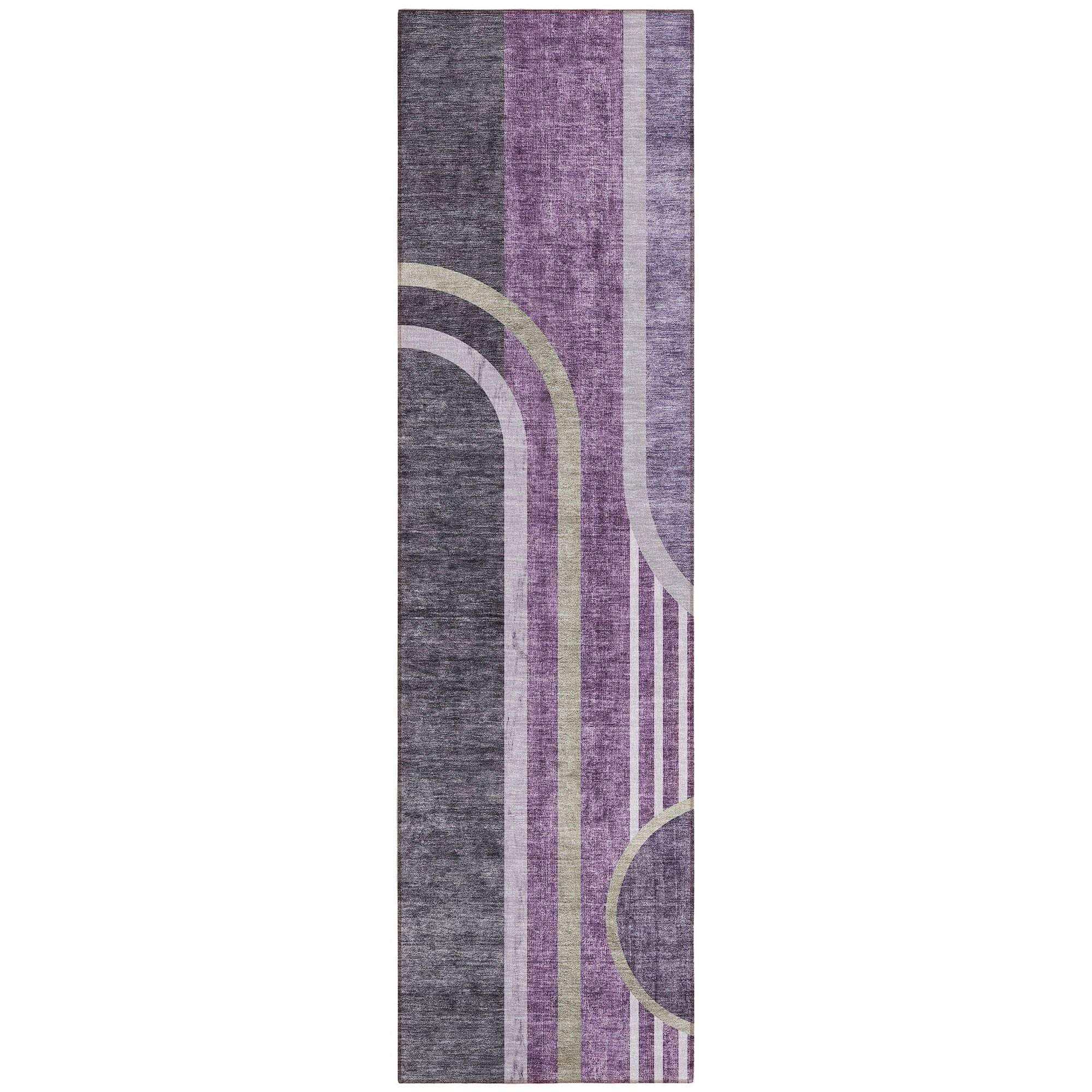 Machine Made ACN532 Purple  Rugs #color_purple 