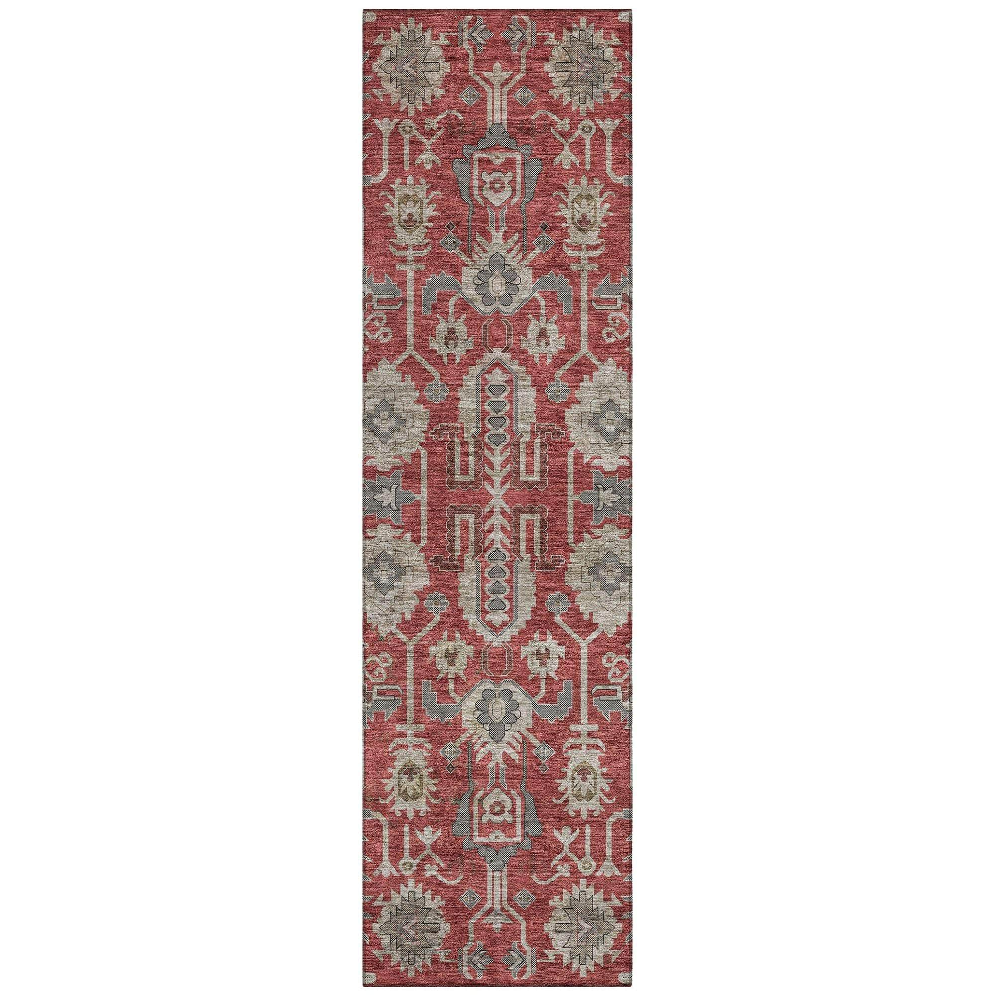 Machine Made ACN697 Red  Rugs #color_red 