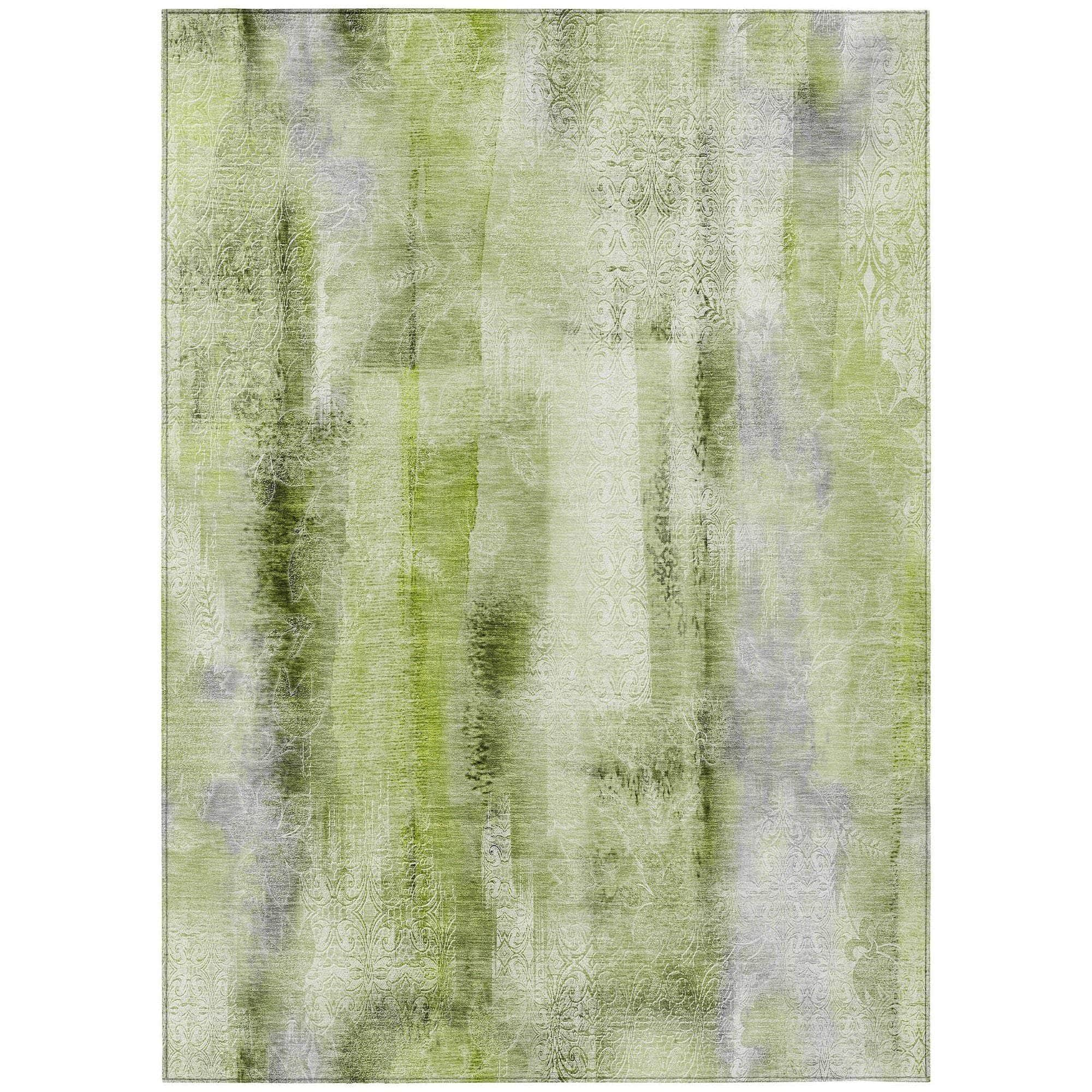 Machine Made ACN537 Sage Green Rugs #color_sage green