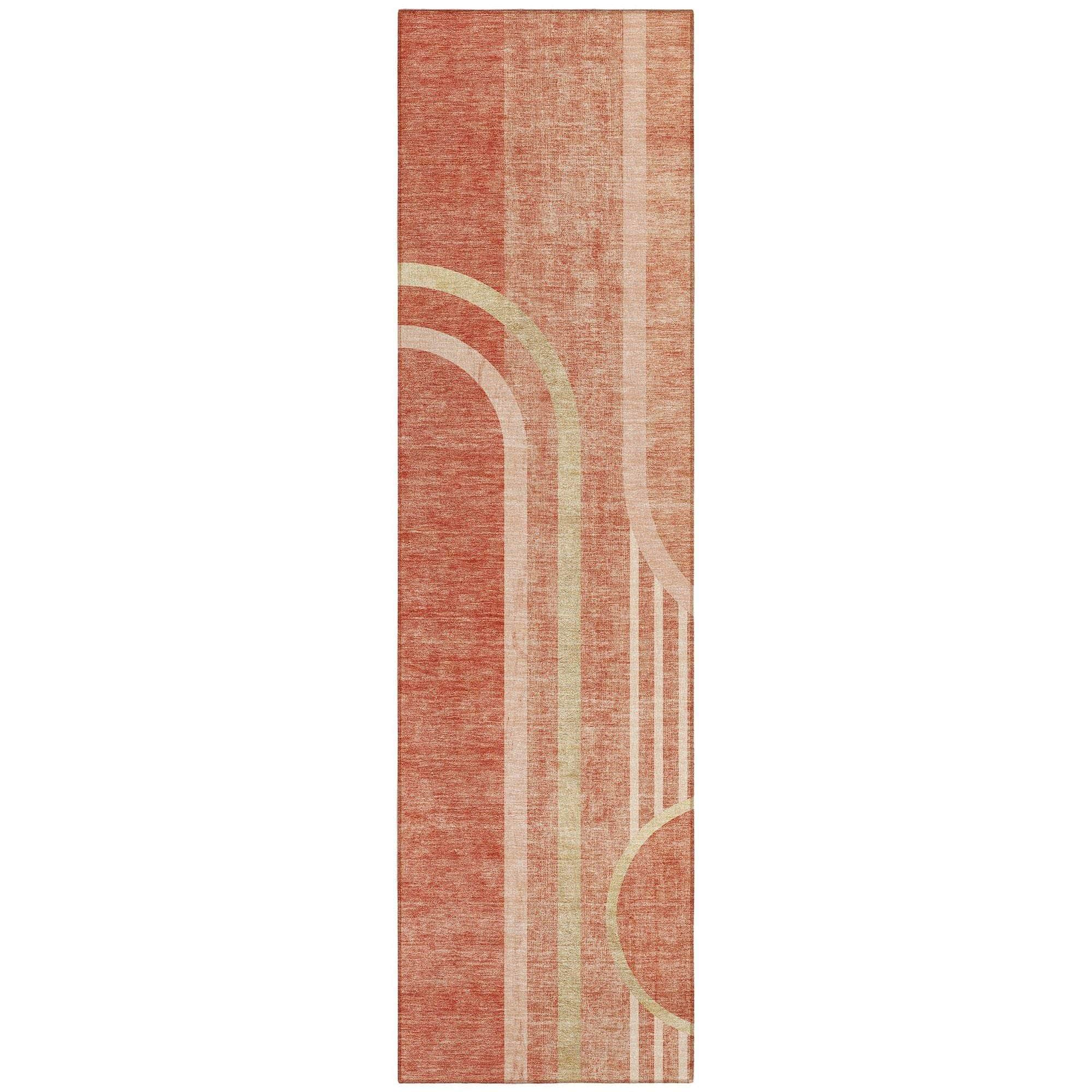 Machine Made ACN532 Salmon Orange Rugs #color_salmon orange