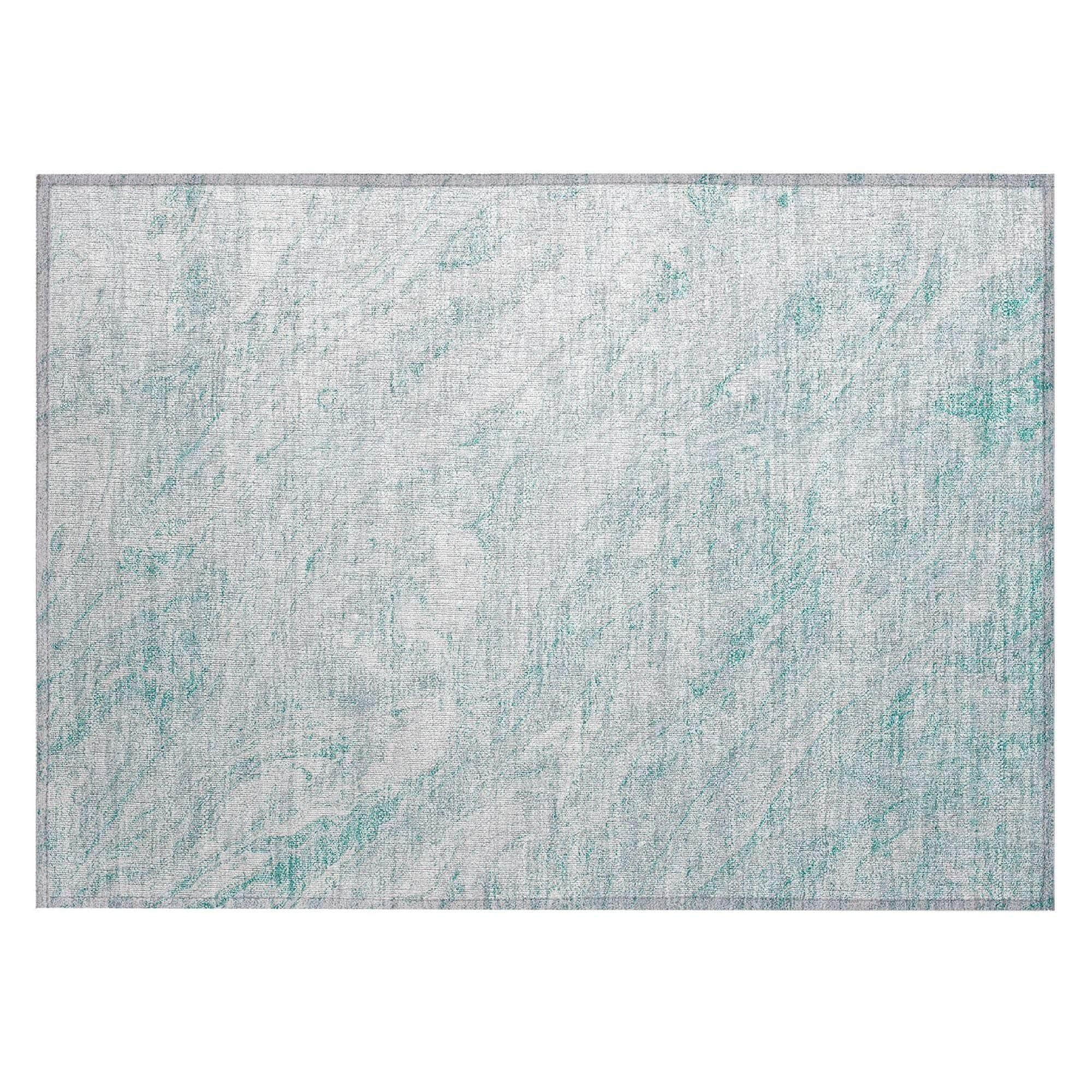 Machine Made ACN640 Teal  Rugs #color_teal 