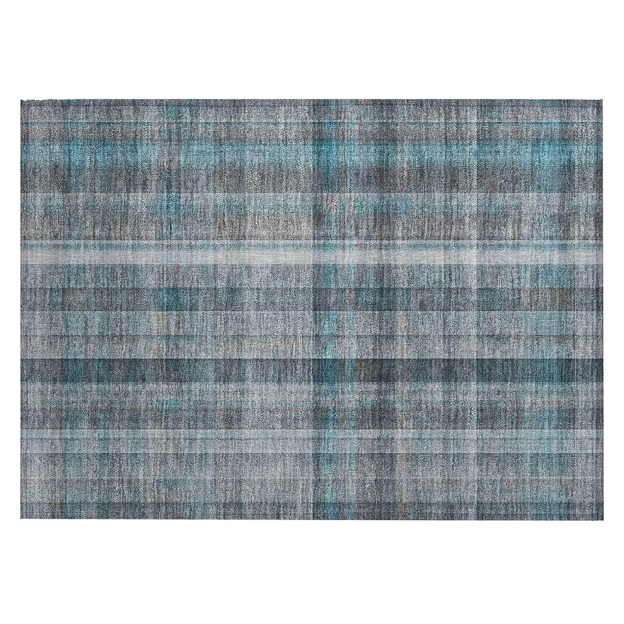 Machine Made ACN534 Teal  Rugs #color_teal 