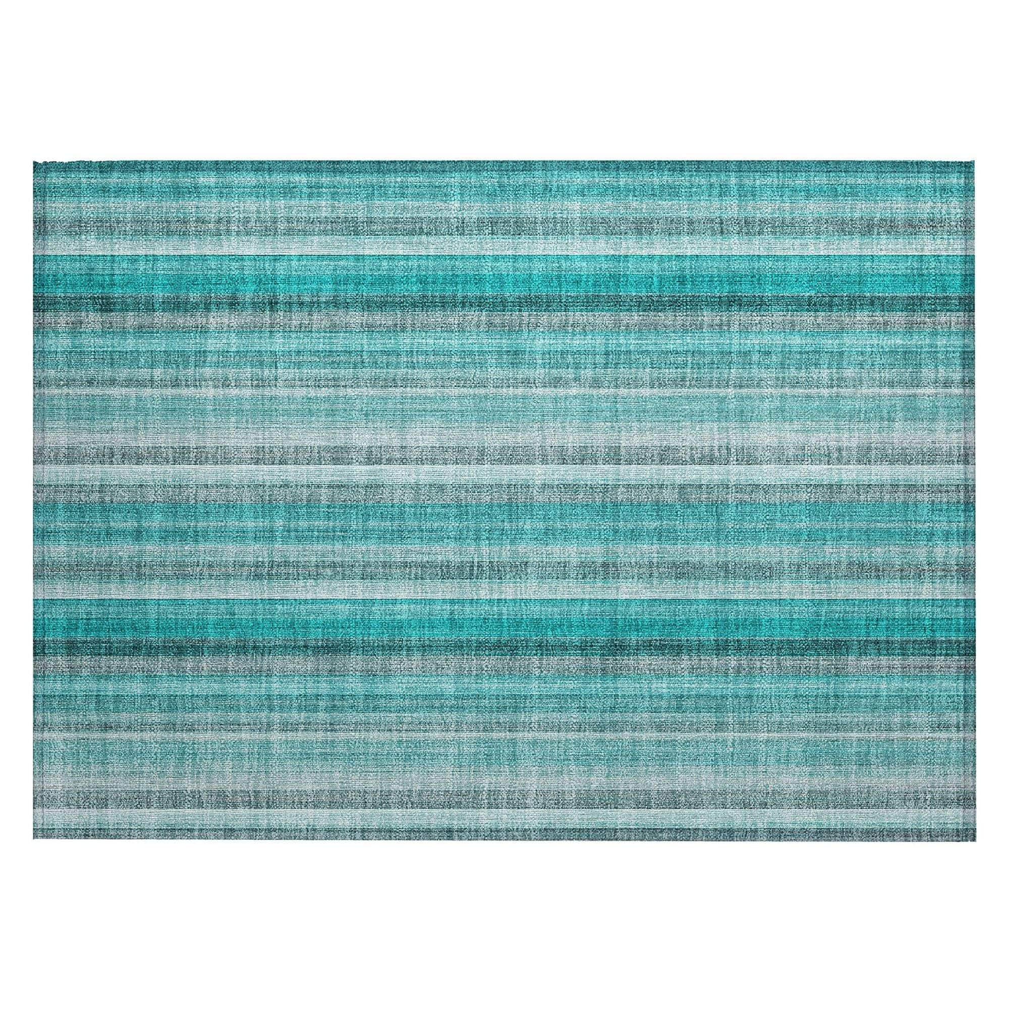 Machine Made ACN543 Teal  Rugs #color_teal 