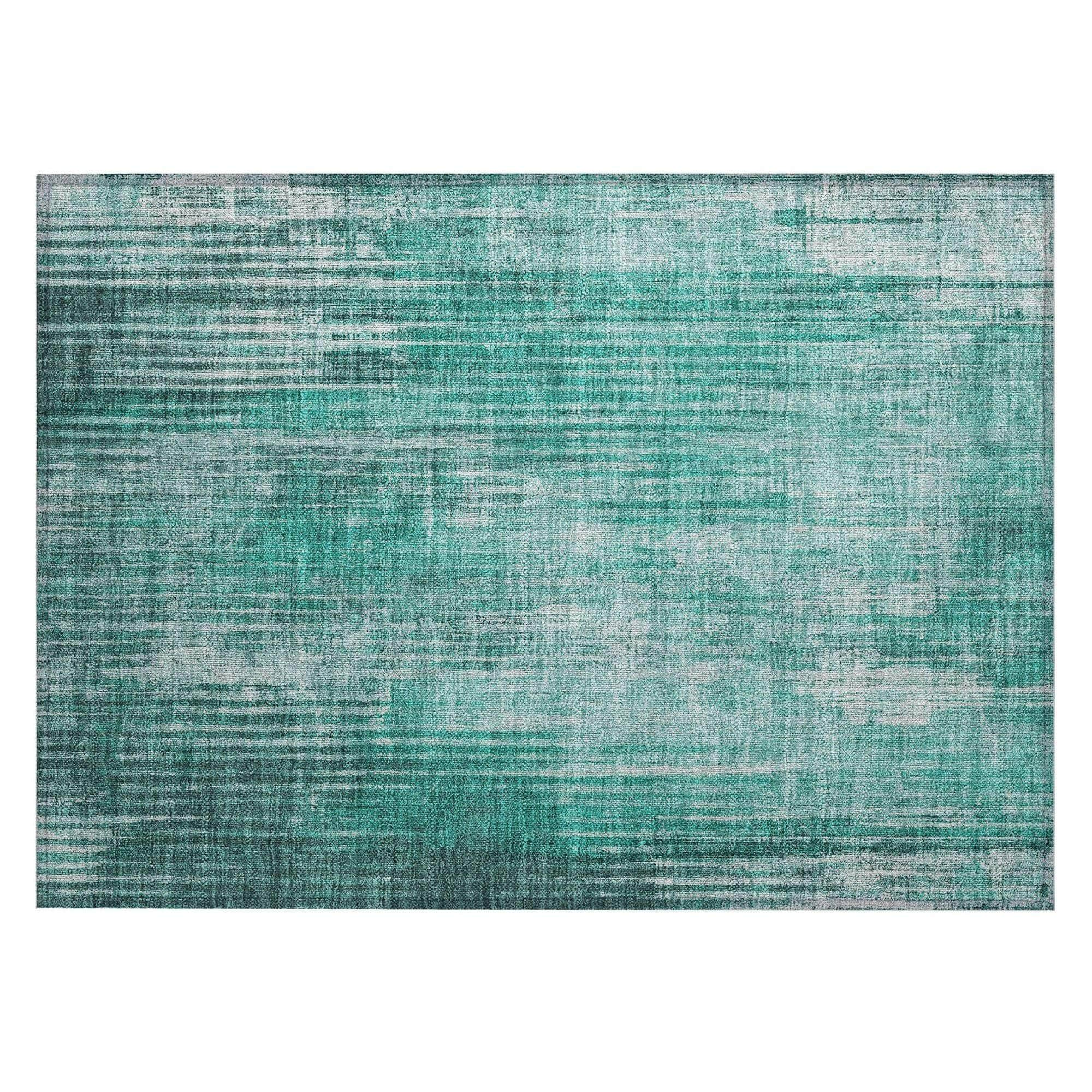 Machine Made ACN582 Teal  Rugs #color_teal 