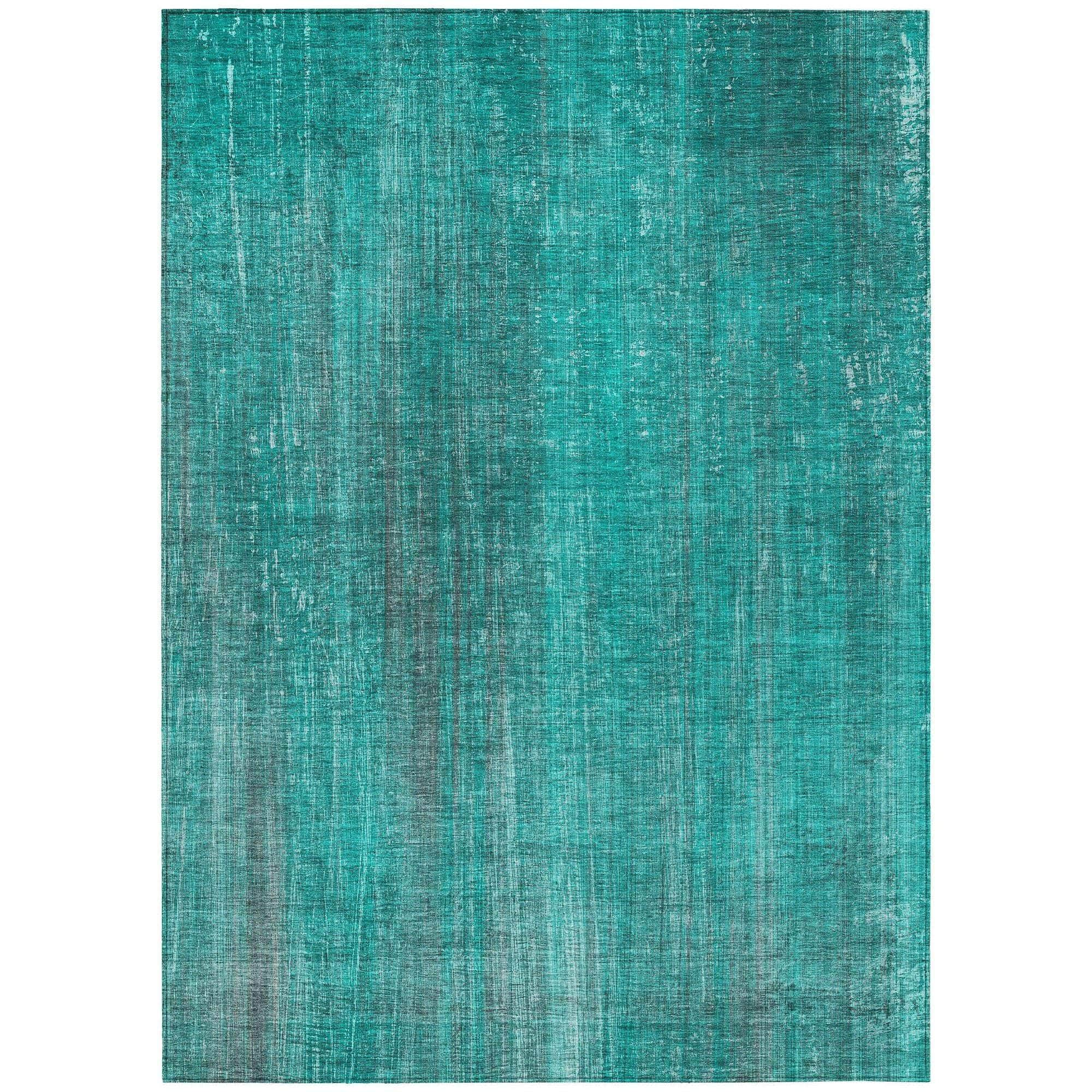 Machine Made ACN552 Teal  Rugs #color_teal 