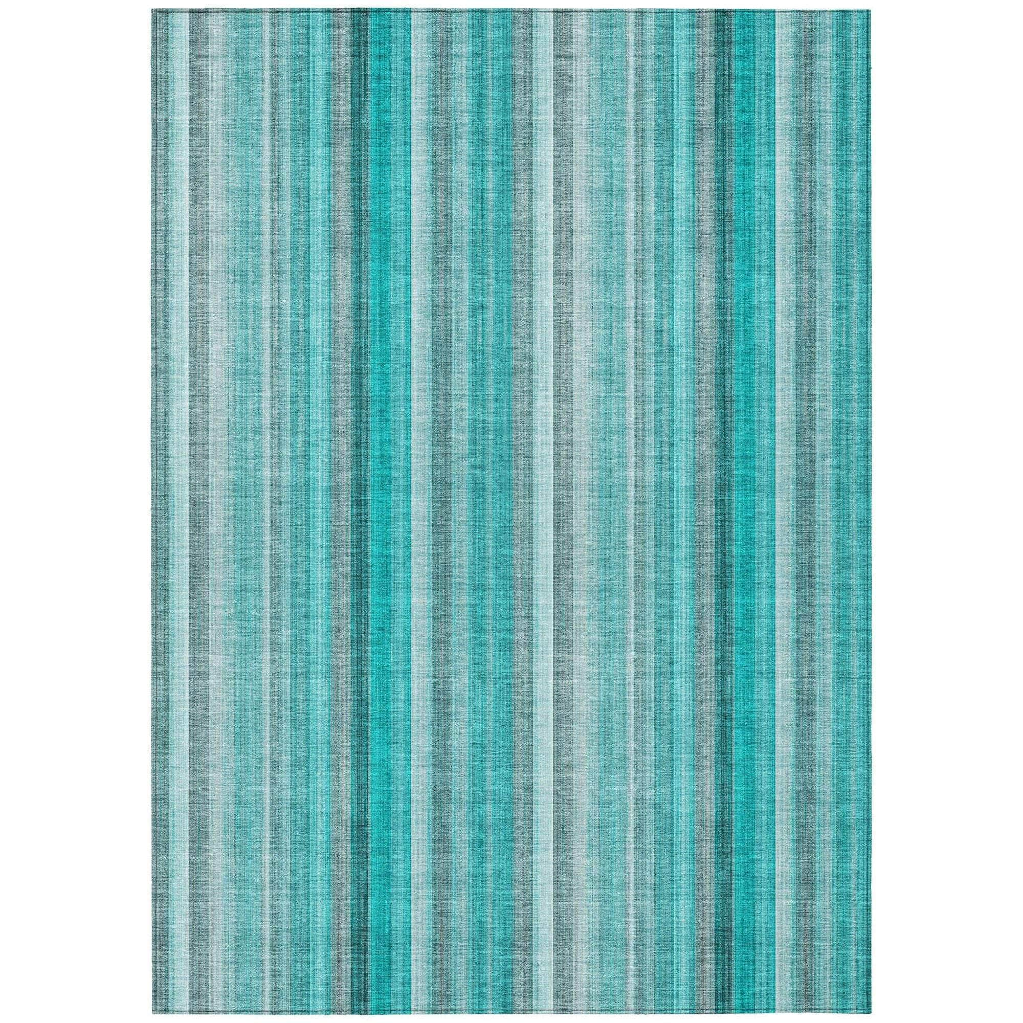 Machine Made ACN543 Teal  Rugs #color_teal 