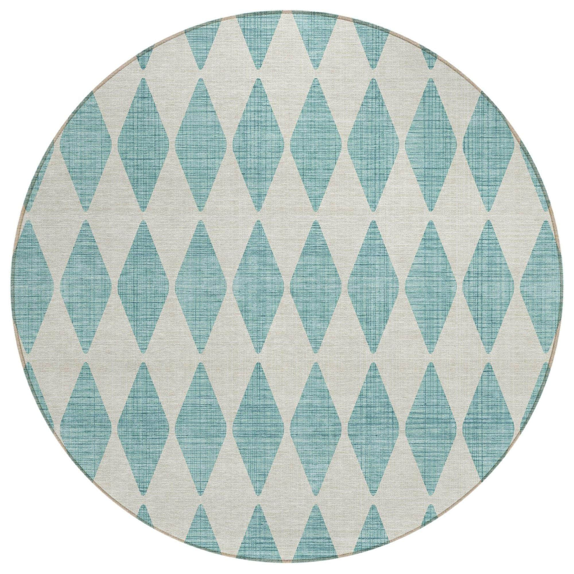 Machine Made ACN578 Teal  Rugs #color_teal 