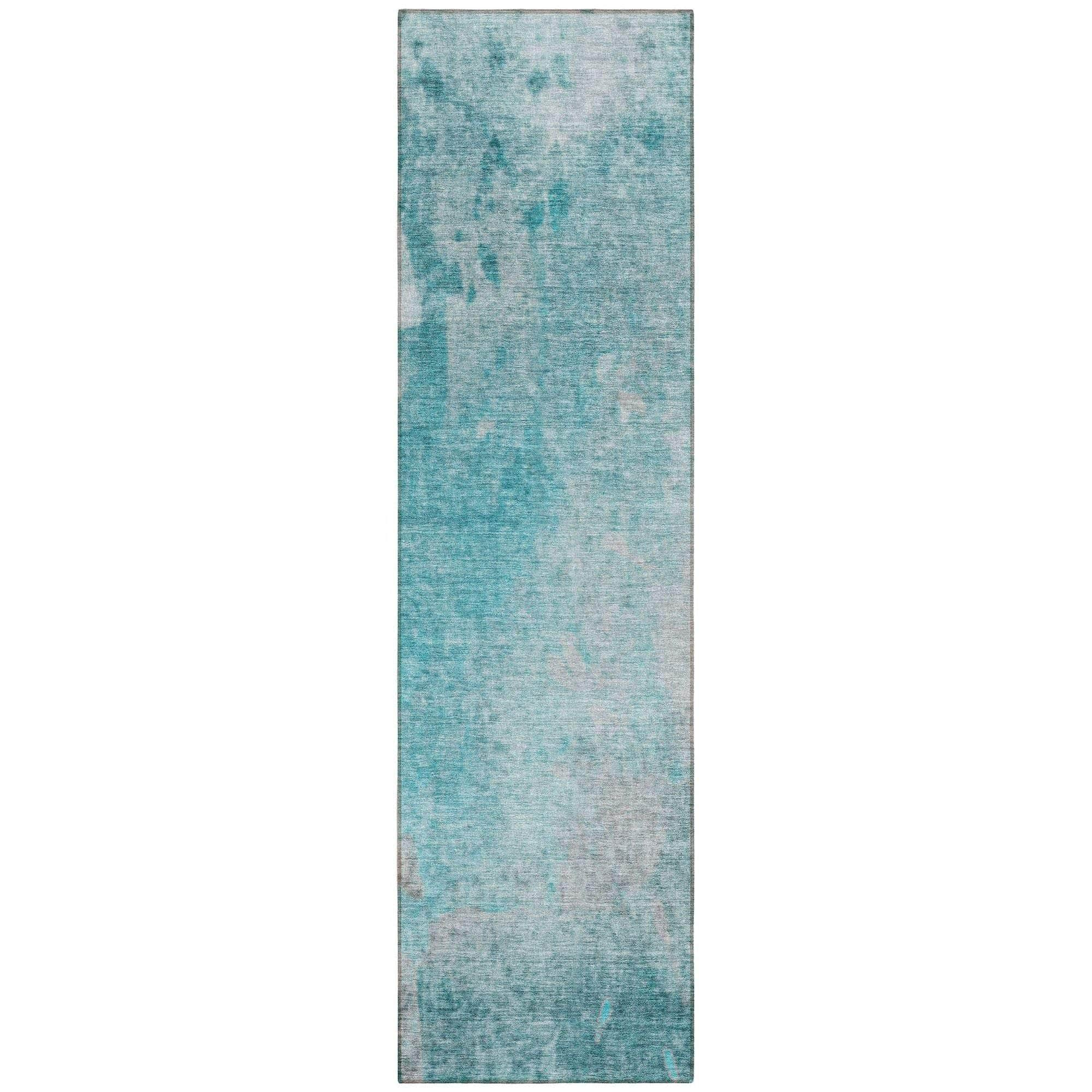 Machine Made ACN562 Teal  Rugs #color_teal 