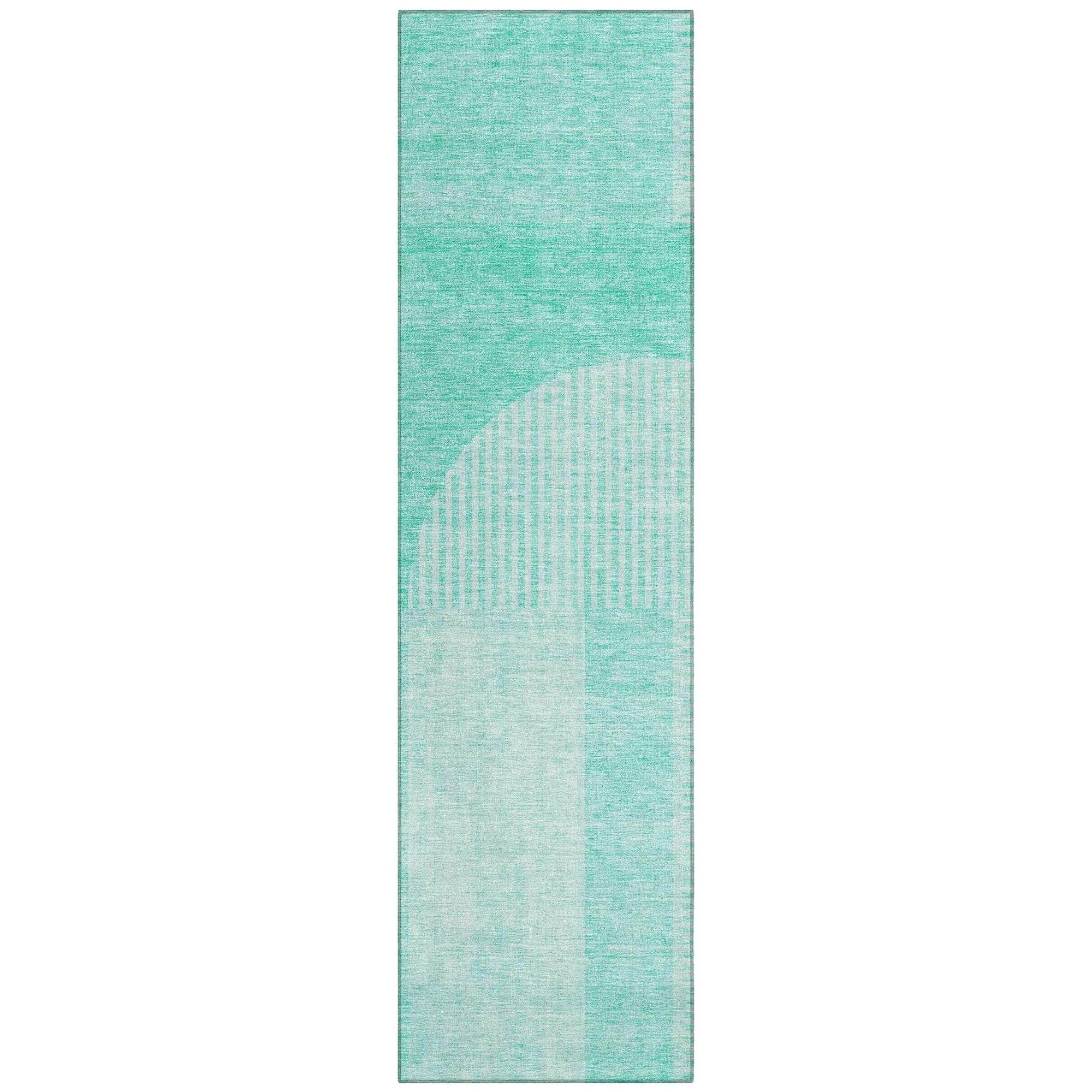 Machine Made ACN711 Teal  Rugs #color_teal 