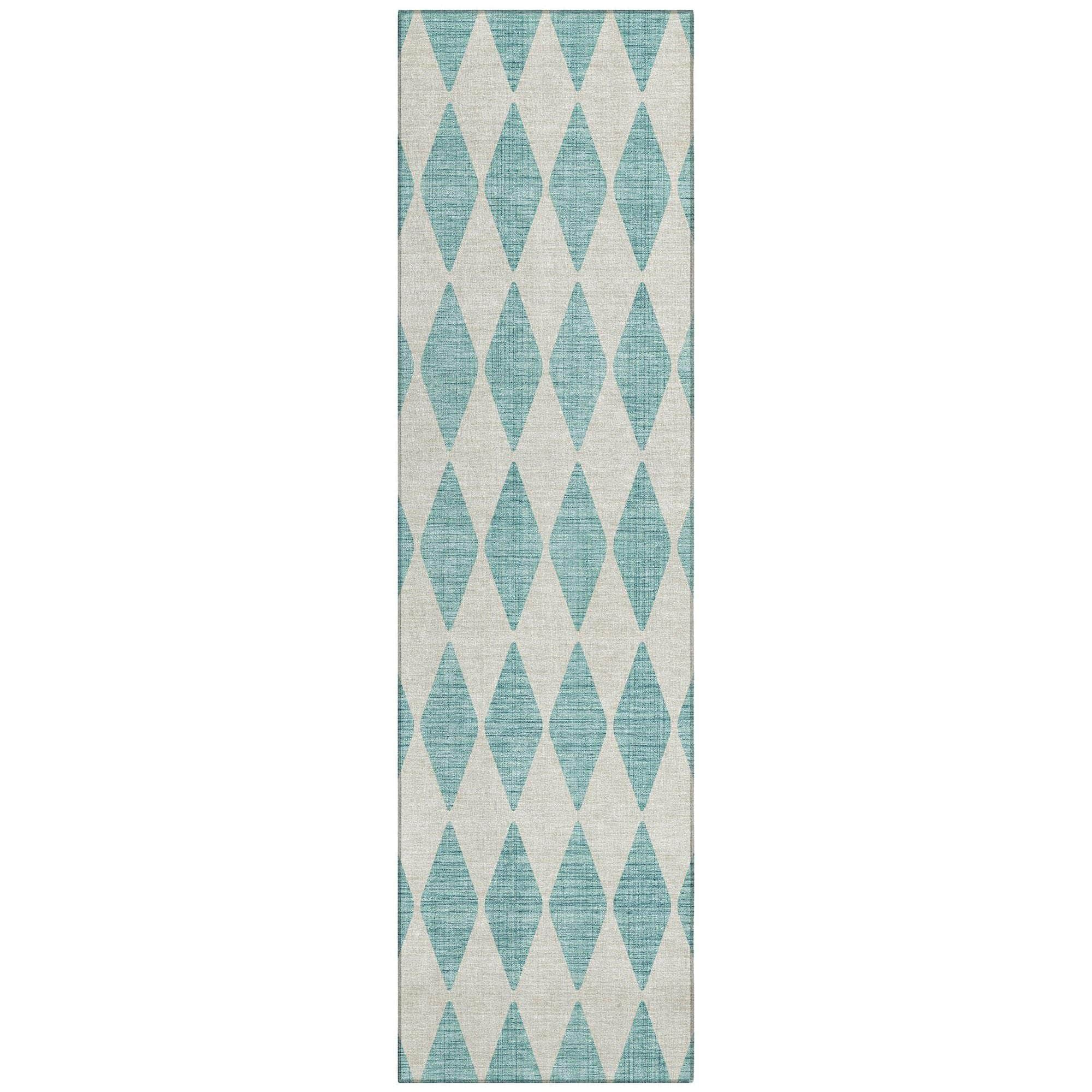 Machine Made ACN578 Teal  Rugs #color_teal 