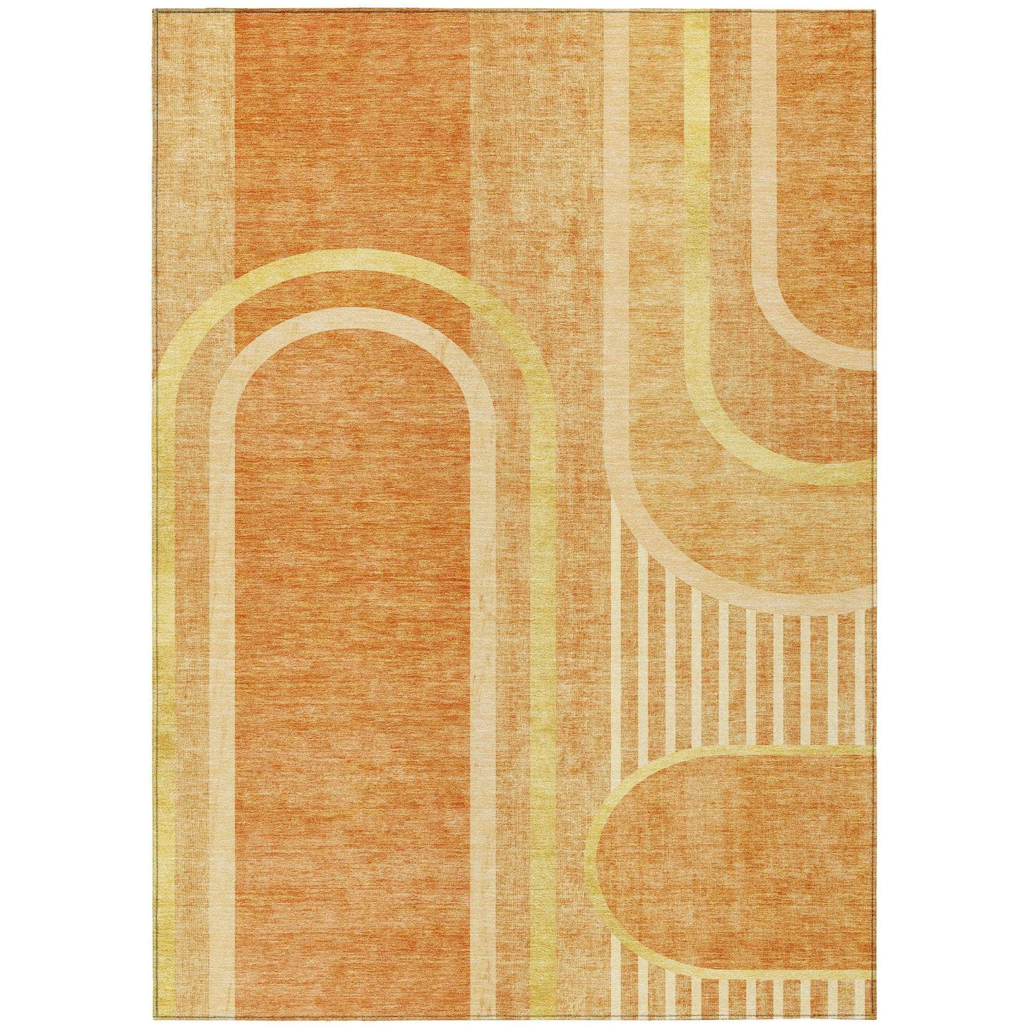 Machine Made ACN532 Terracotta Orange Rugs #color_terracotta orange