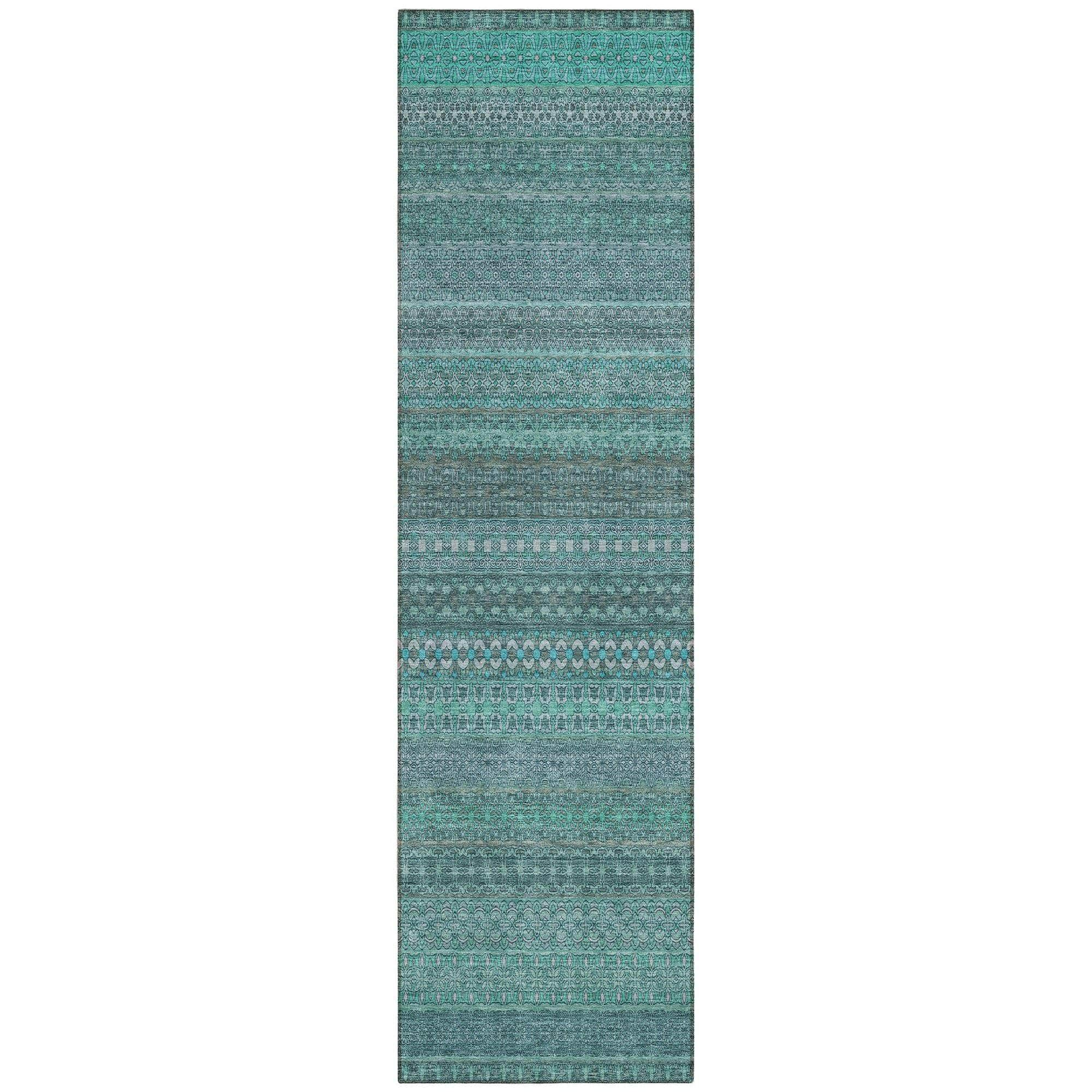 Machine Made ACN527 Turquoise Teal Rugs #color_turquoise teal