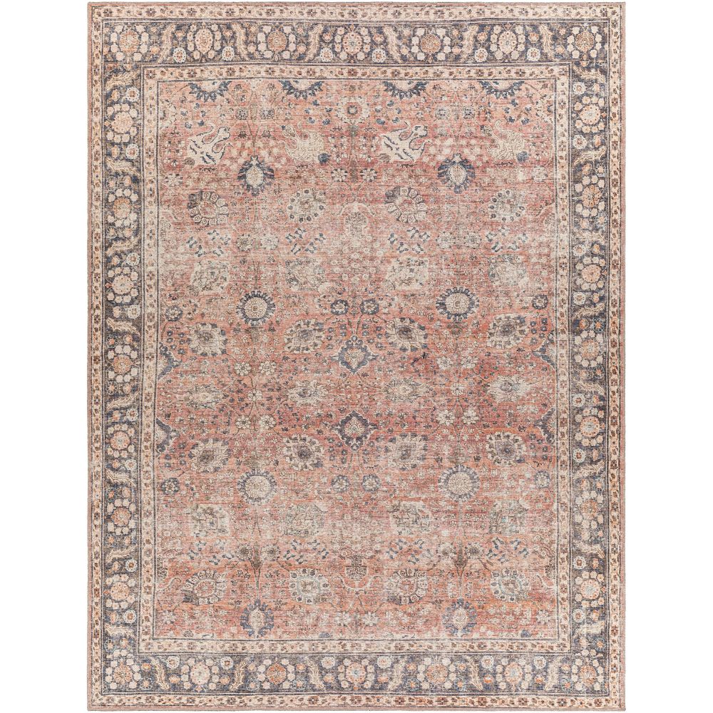 Machine Woven CLN-2301 Dusty Coral, Rust Rugs #color_dusty coral, rust