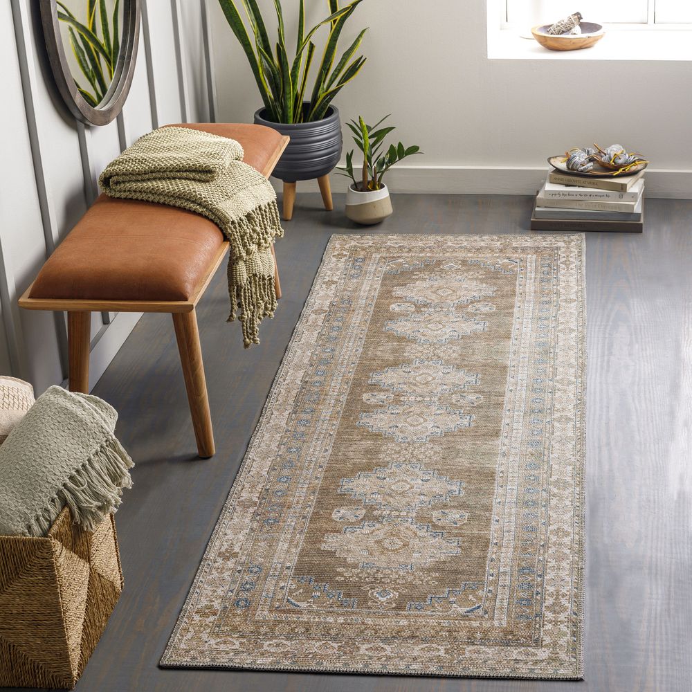 Machine Woven CLN-2303 Dusty Sage, Light Beige Rugs #color_dusty sage, light beige