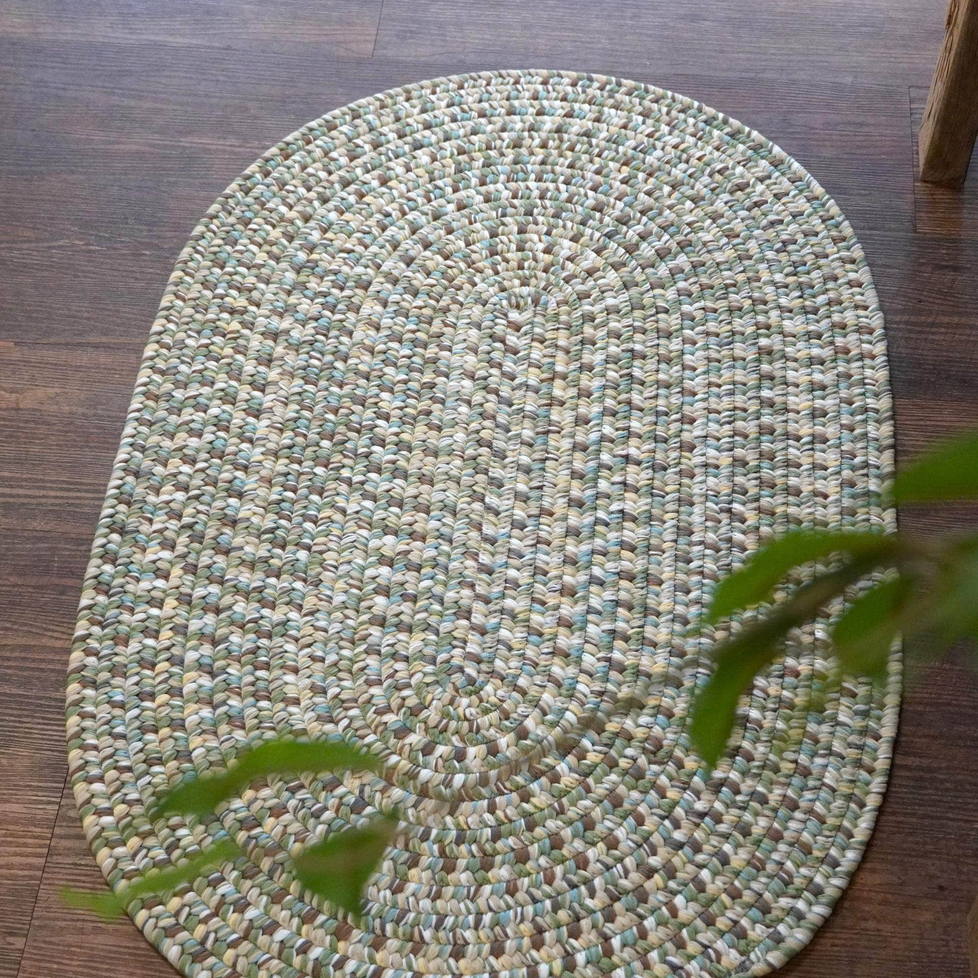 Braided ZE50 Green Rugs #color_green