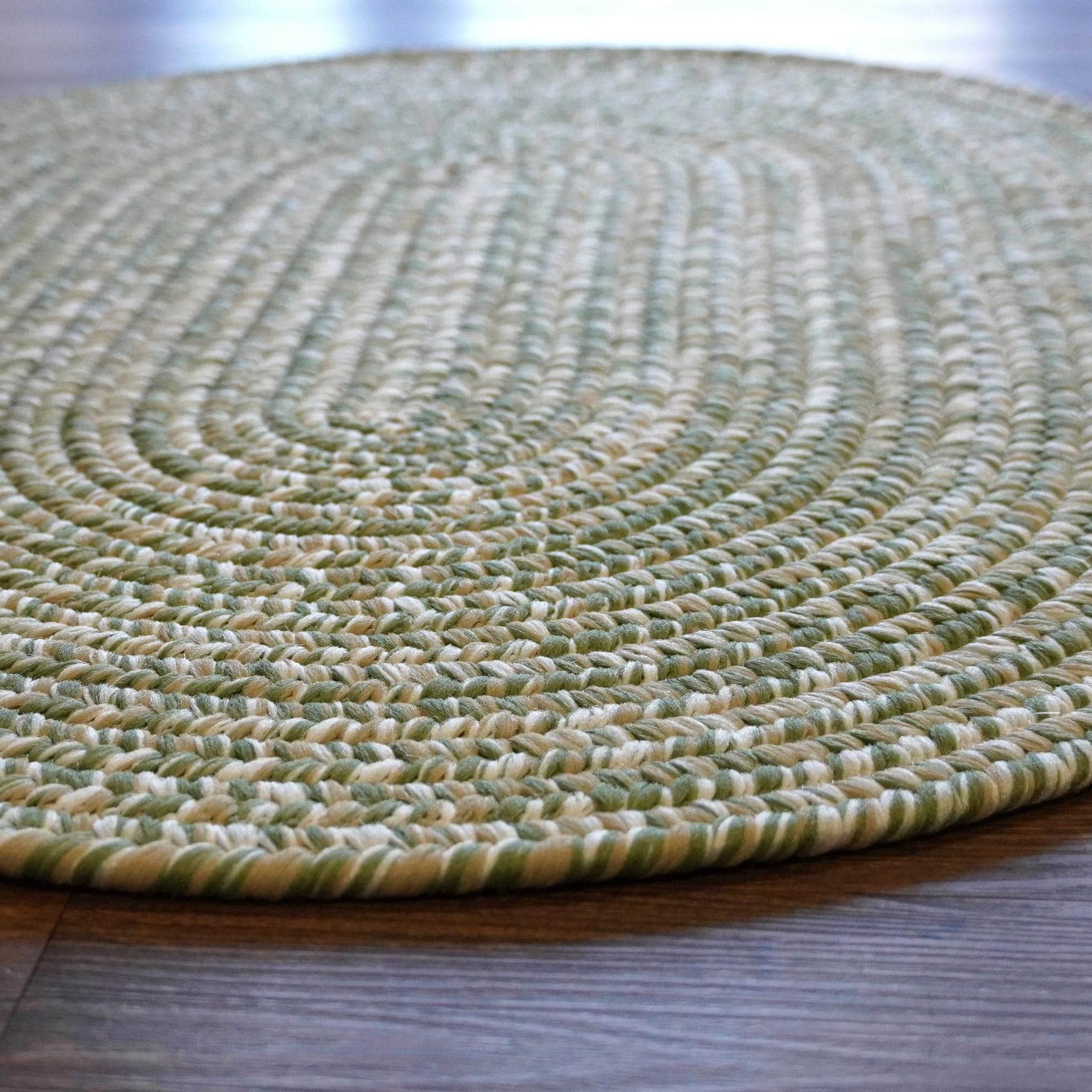 Braided A359 Green Rugs #color_green