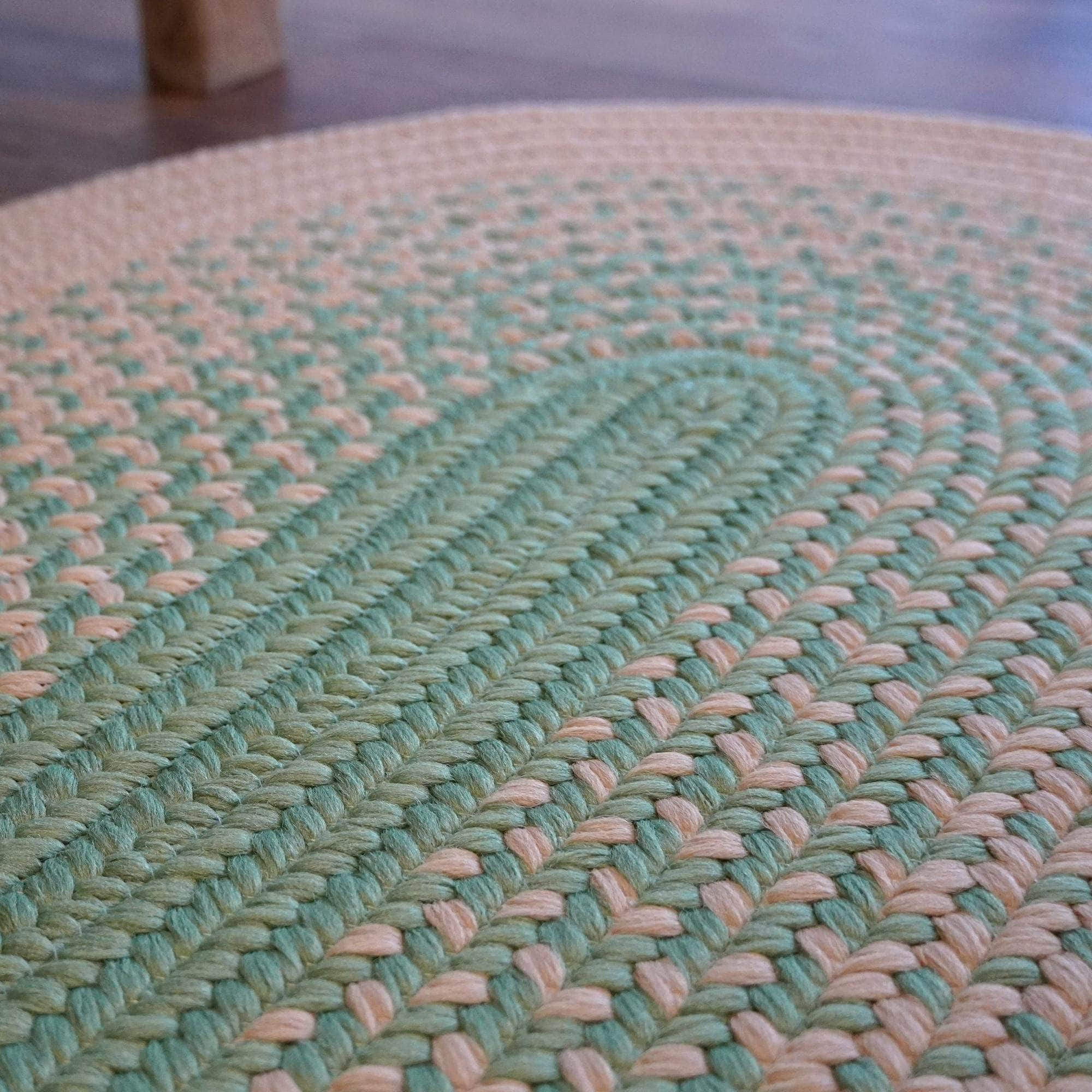 Braided MH04 Green Rugs #color_green