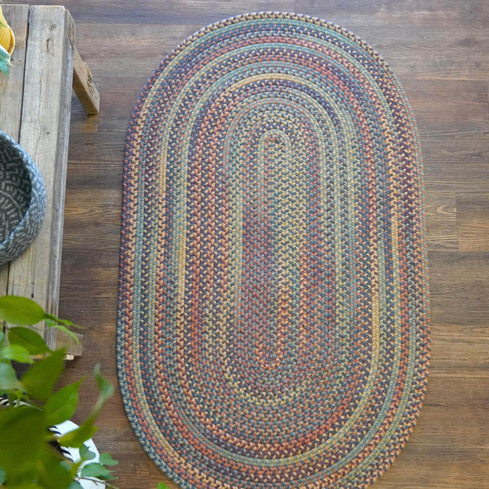 Braided A362 Multi-colored Rugs #color_multi-colored