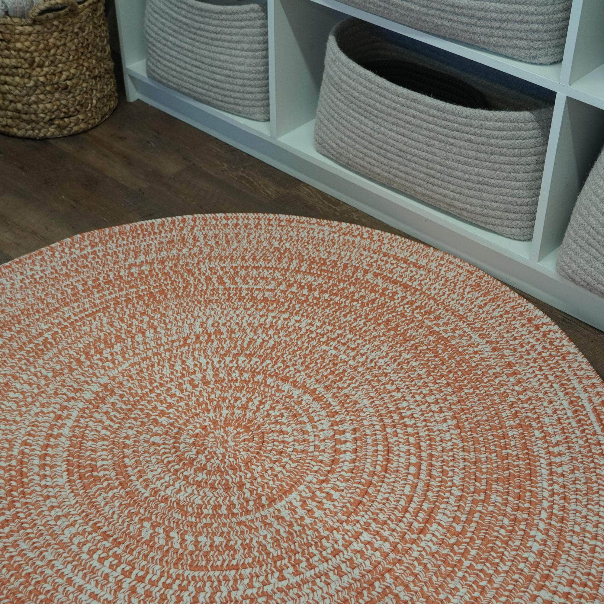 Braided A352 Orange Rugs #color_orange