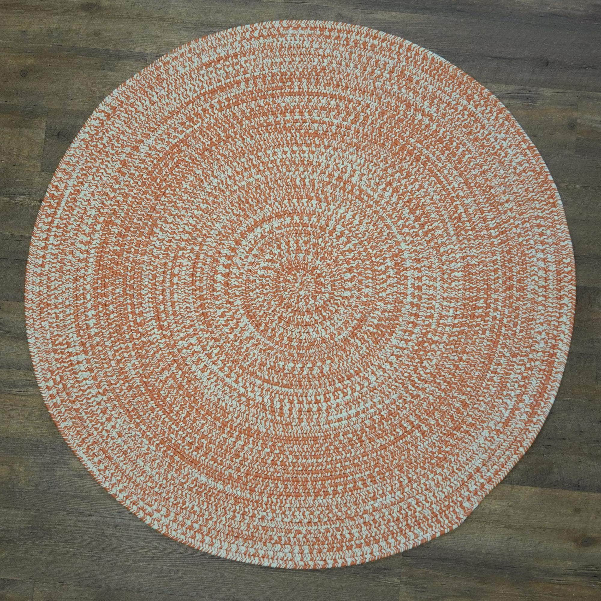 Braided A352 Orange Rugs #color_orange